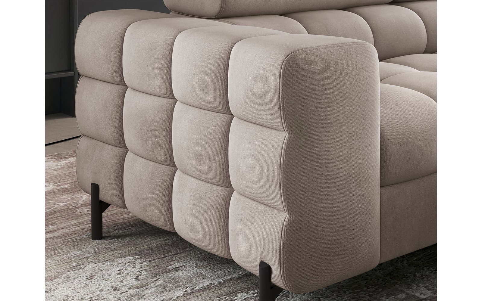 Colțar Ferry, Extensibil, 276x72x200, Material Paros 02