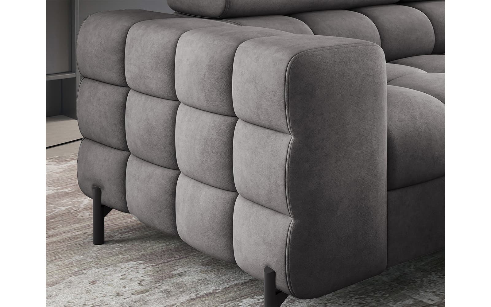 Colțar Ferry, Extensibil, 276x72x200, Material Aura 04 din lemn masiv