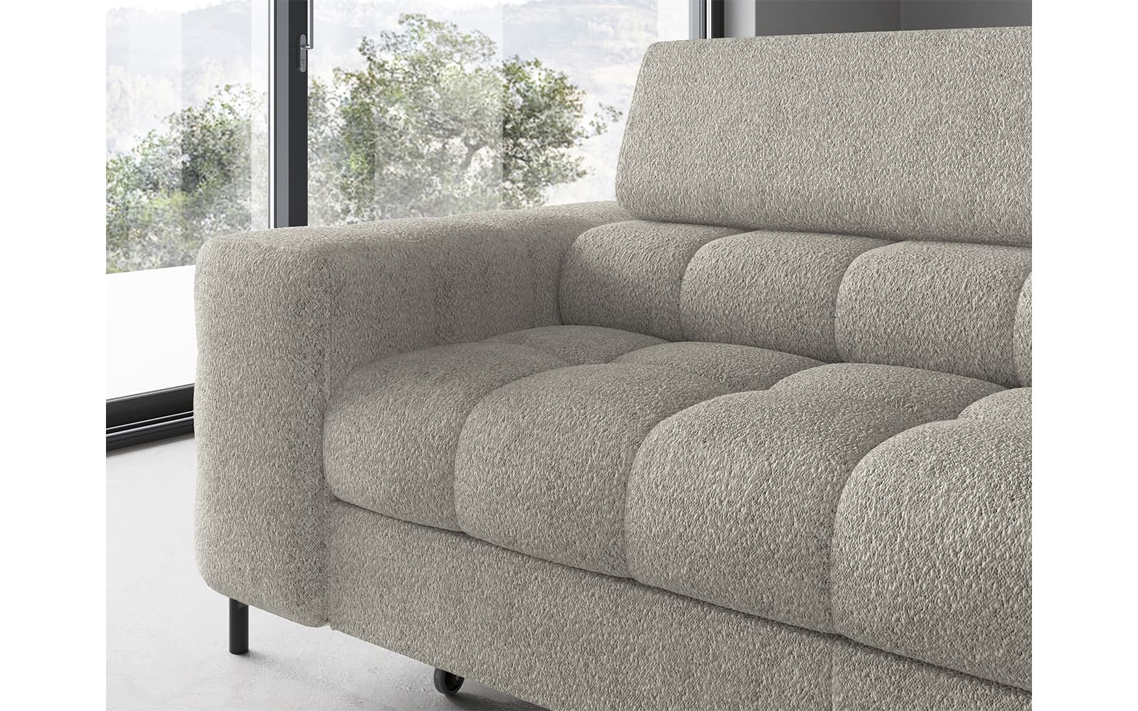 Colțar Ferry, Extensibil, 276x72x200, Material Royal 20