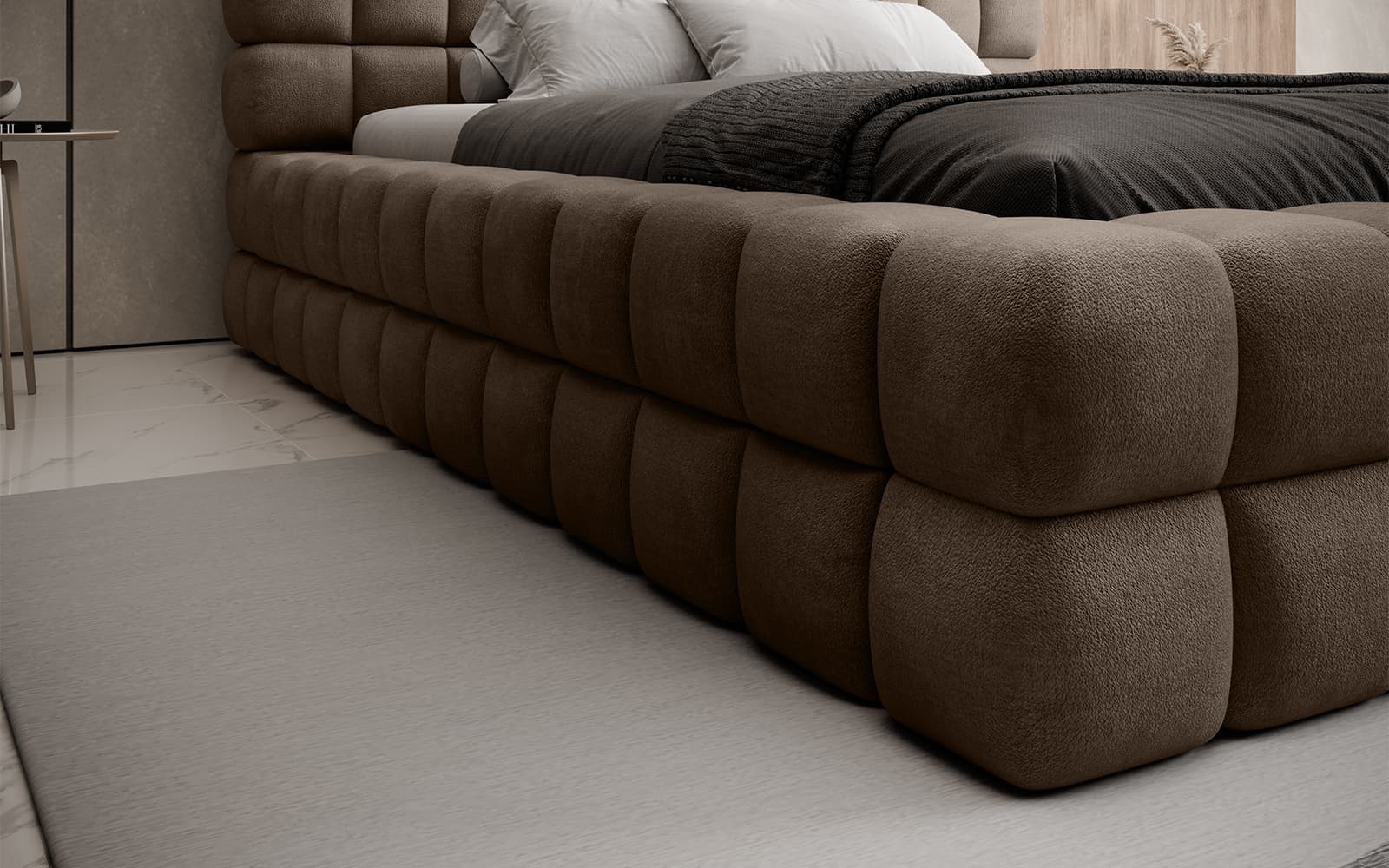 Pat Tetrix 180x200, Material Amore 20,  Mobarta din lemn masiv