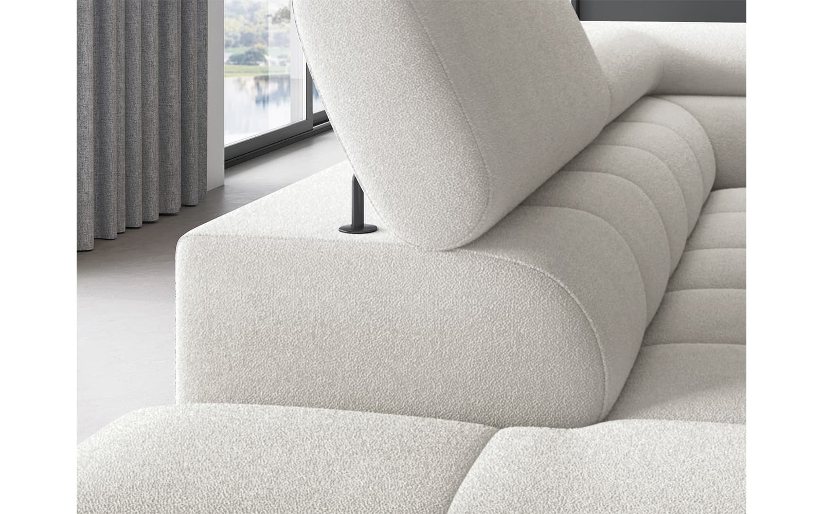 Colțar Ferry, Extensibil, 276x72x200, Material Amore 01 din lemn masiv