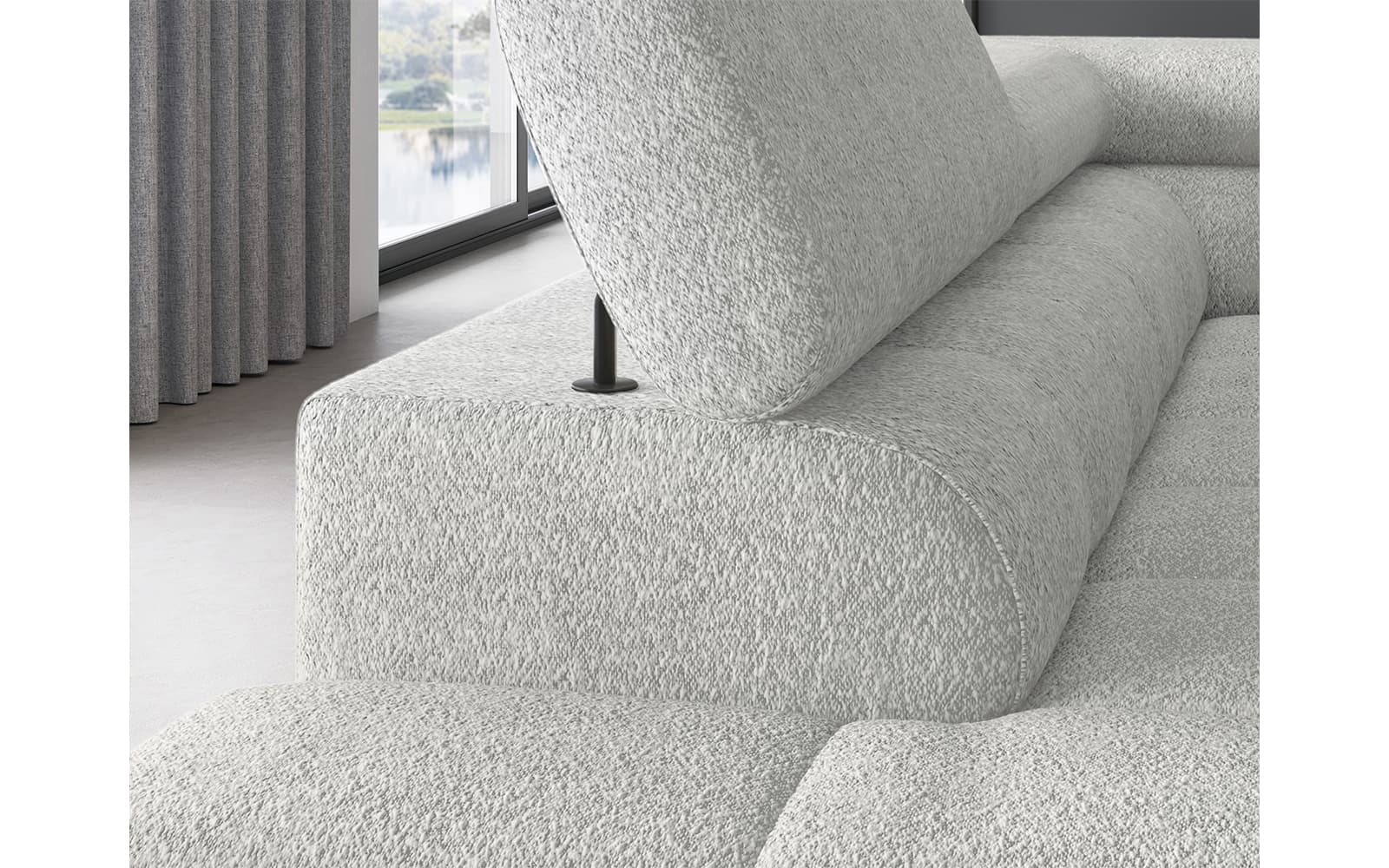 Colțar Ferry, Extensibil, 276x72x200, Material Royal 03 din lemn masiv