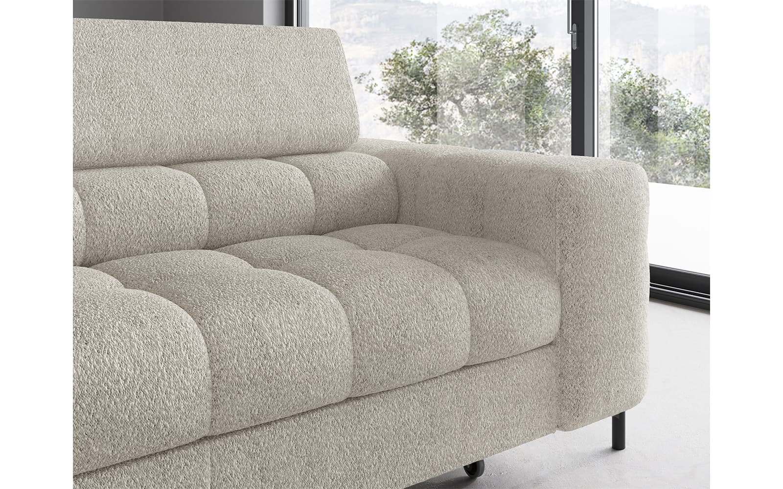 Colțar Ferry, Extensibil, 276x72x200, Material Royal 18 din lemn masiv
