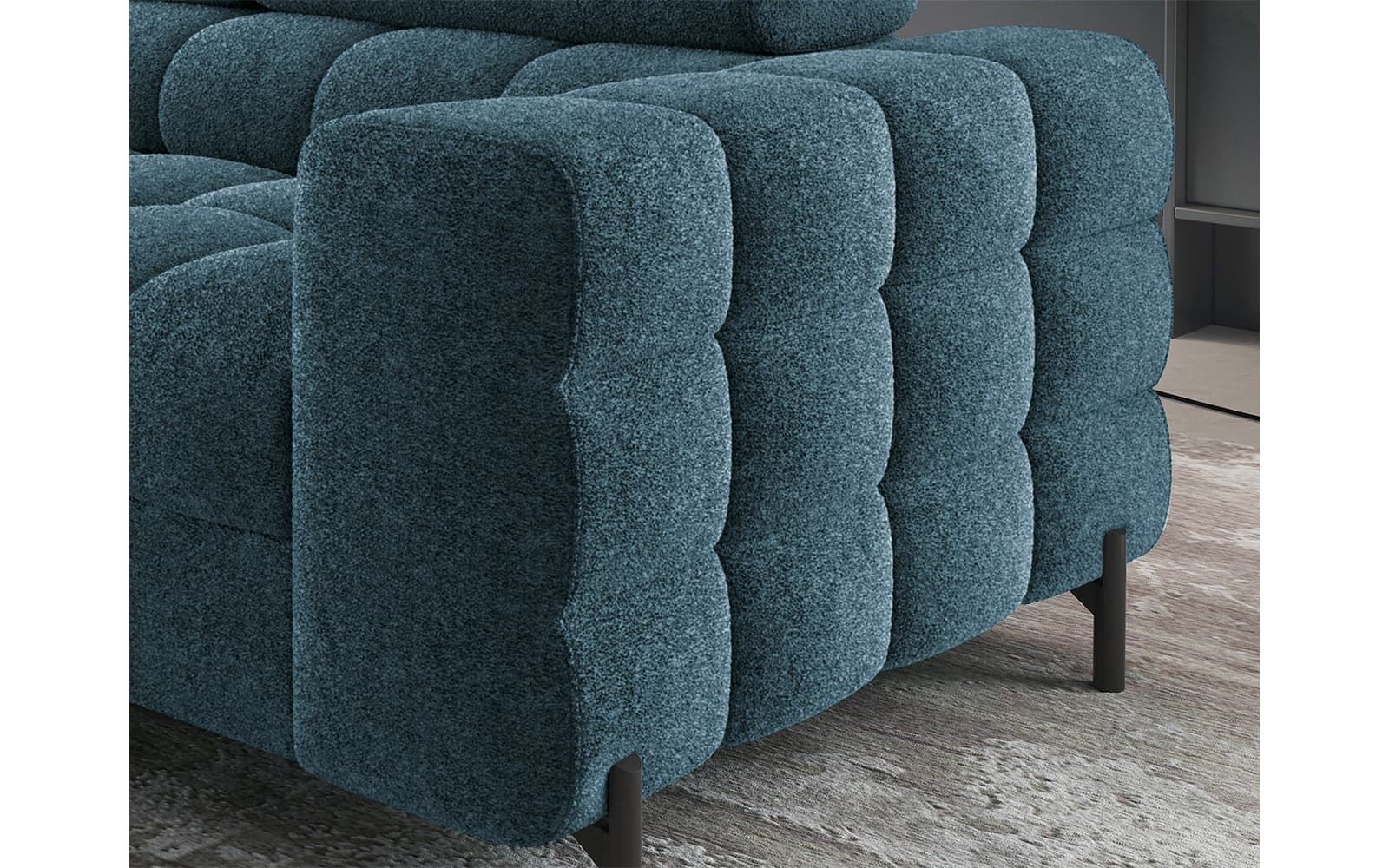 Colțar Ferry, Extensibil, 276x72x200, Material Amore 40 din lemn masiv