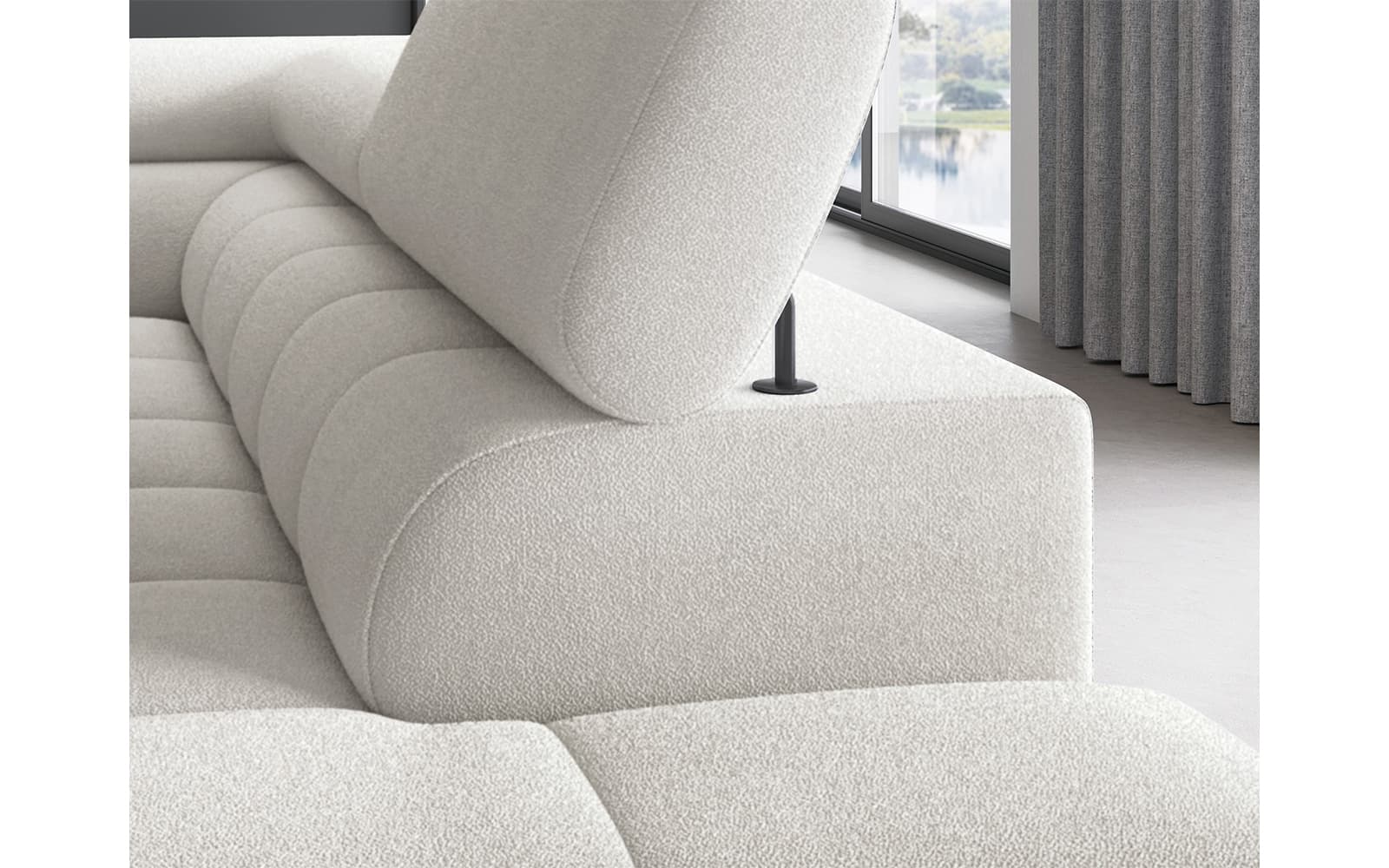 Colțar Ferry, Extensibil, 276x72x200, Material Amore 01