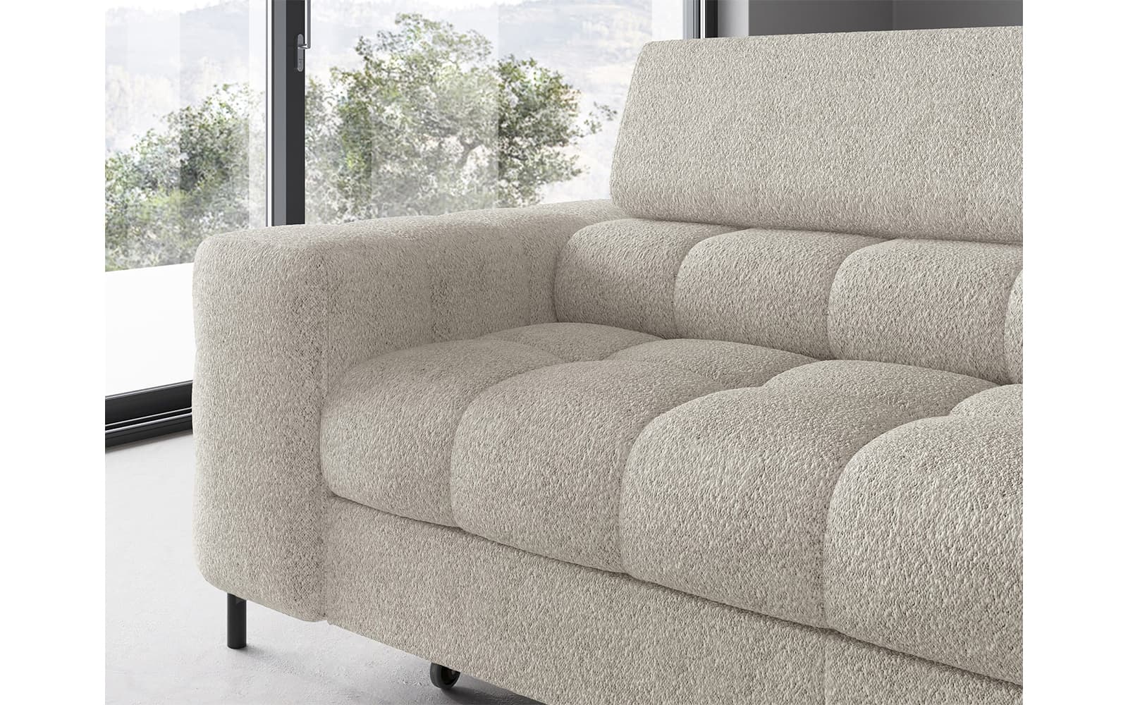 Colțar Ferry, Extensibil, 276x72x200, Material Royal 18 din lemn masiv