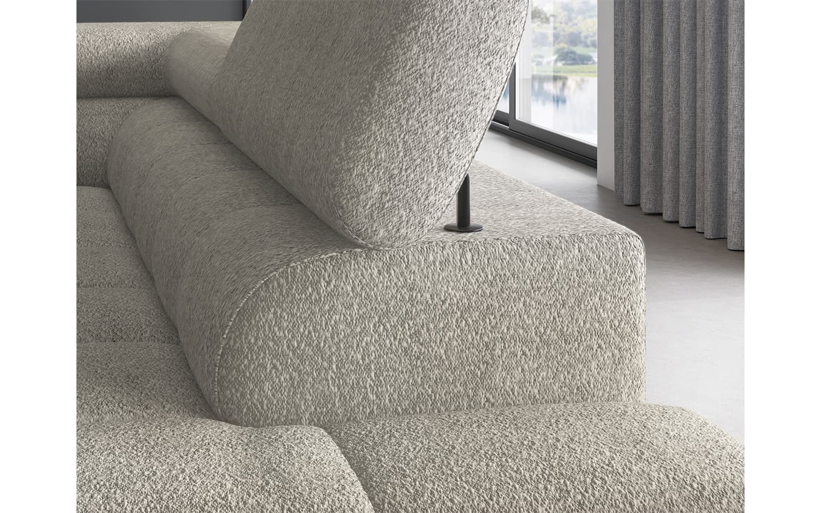 Colțar Ferry, Extensibil, 276x72x200, Material Royal 20