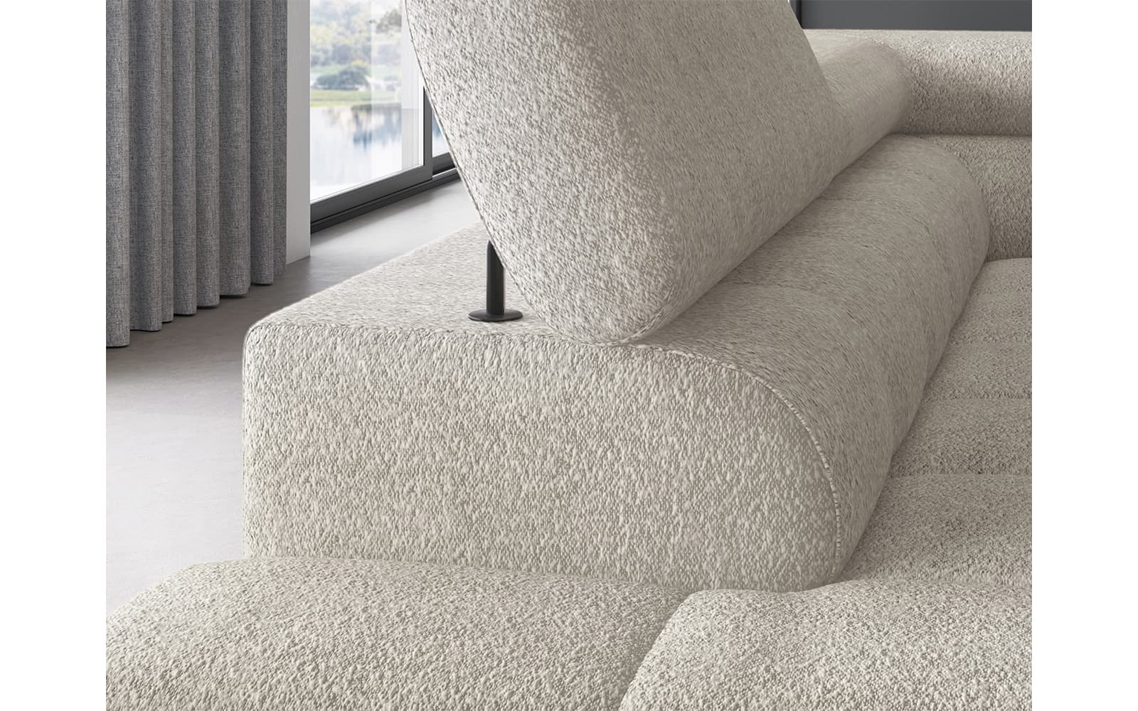 Colțar Ferry, Extensibil, 276x72x200, Material Royal 18 din lemn masiv