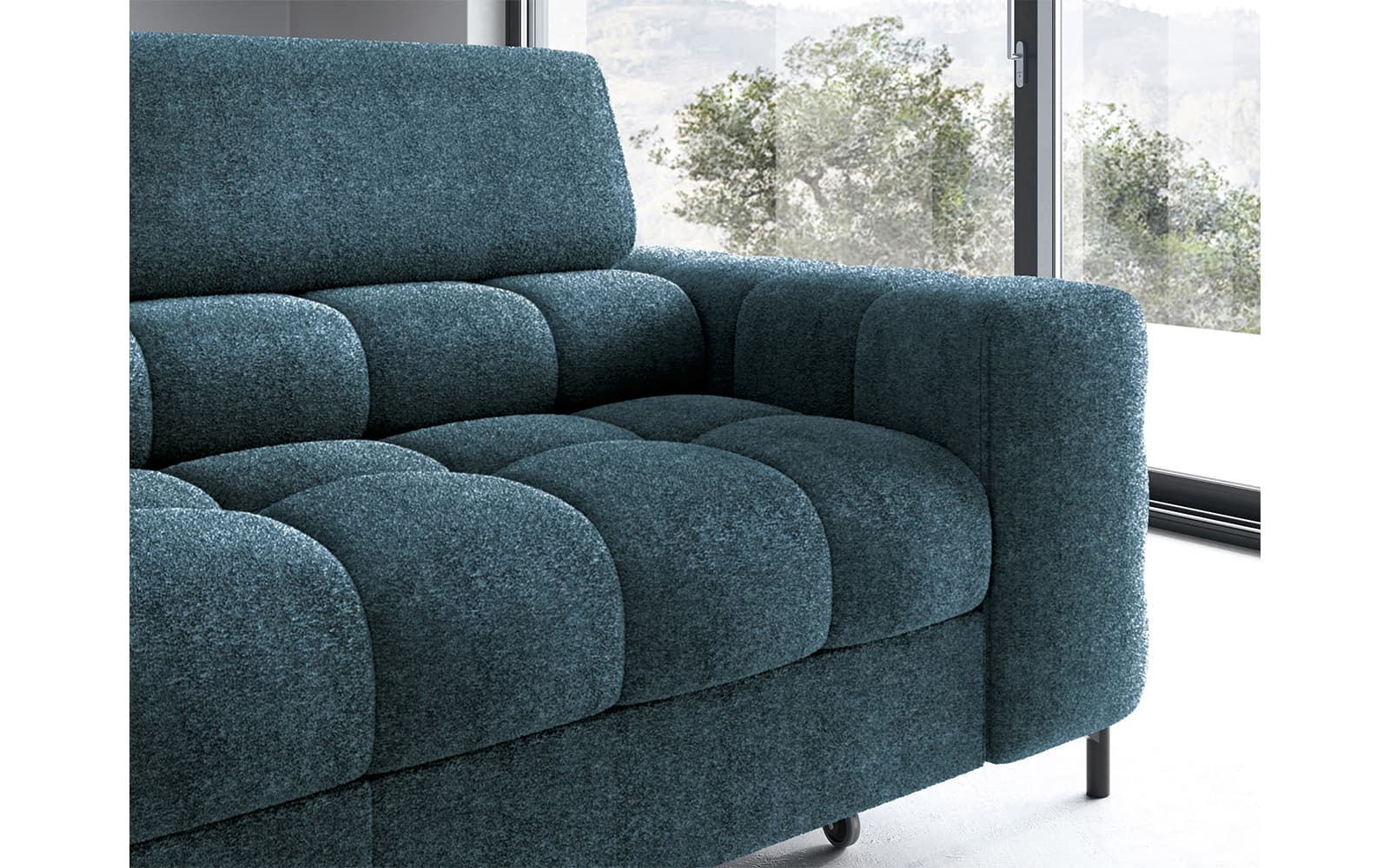 Colțar Ferry, Extensibil, 276x72x200, Material Amore 40 din lemn masiv