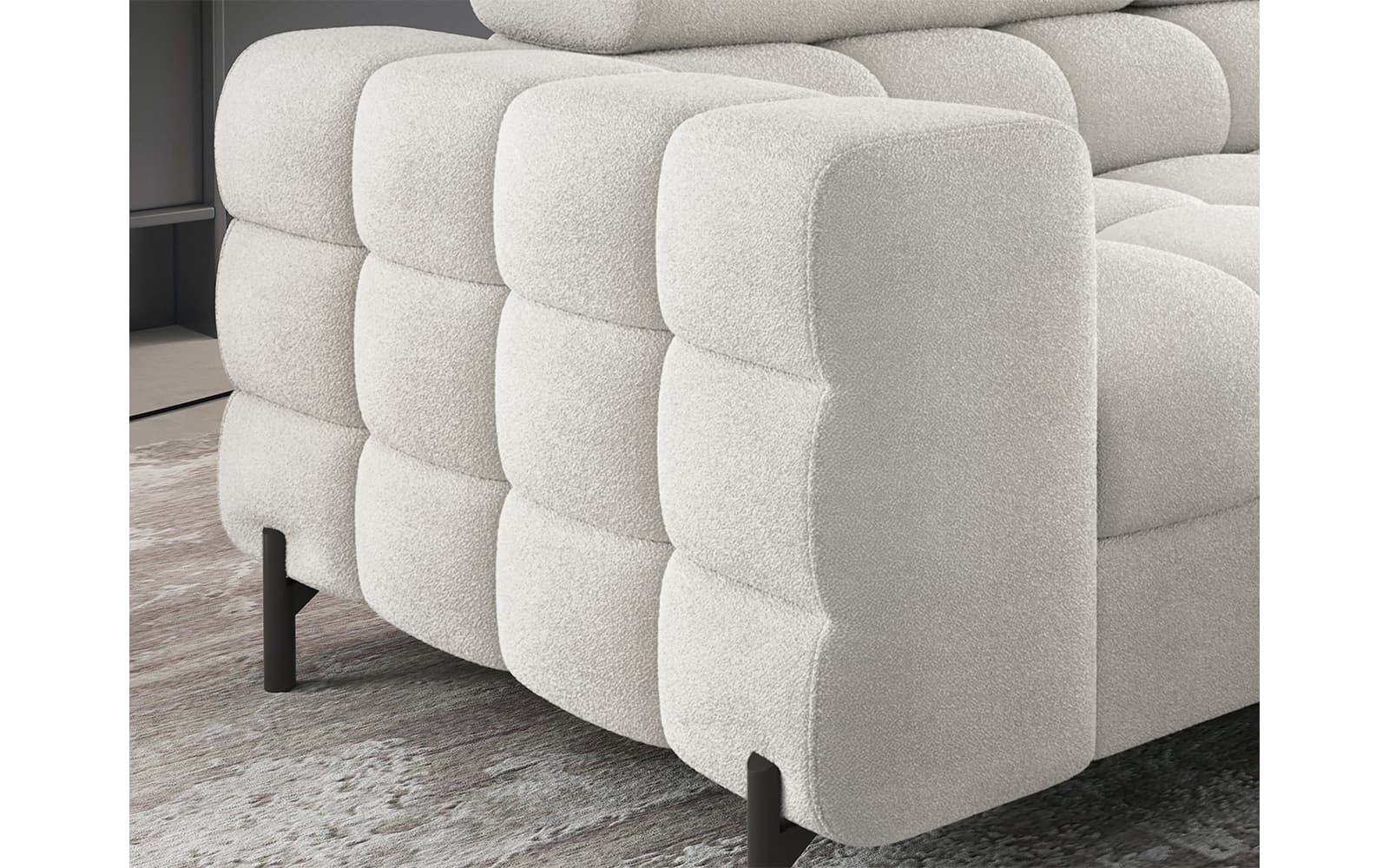 Colțar Ferry, Extensibil, 276x72x200, Material Amore 01 din lemn masiv