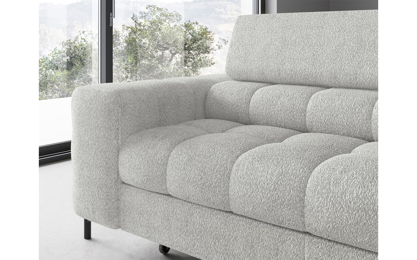 Colțar Ferry, Extensibil, 276x72x200, Material Royal 03 din lemn masiv
