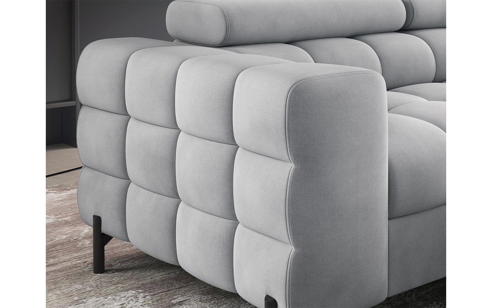 Colțar Ferry, Extensibil, 276x72x200, Material Paros 05