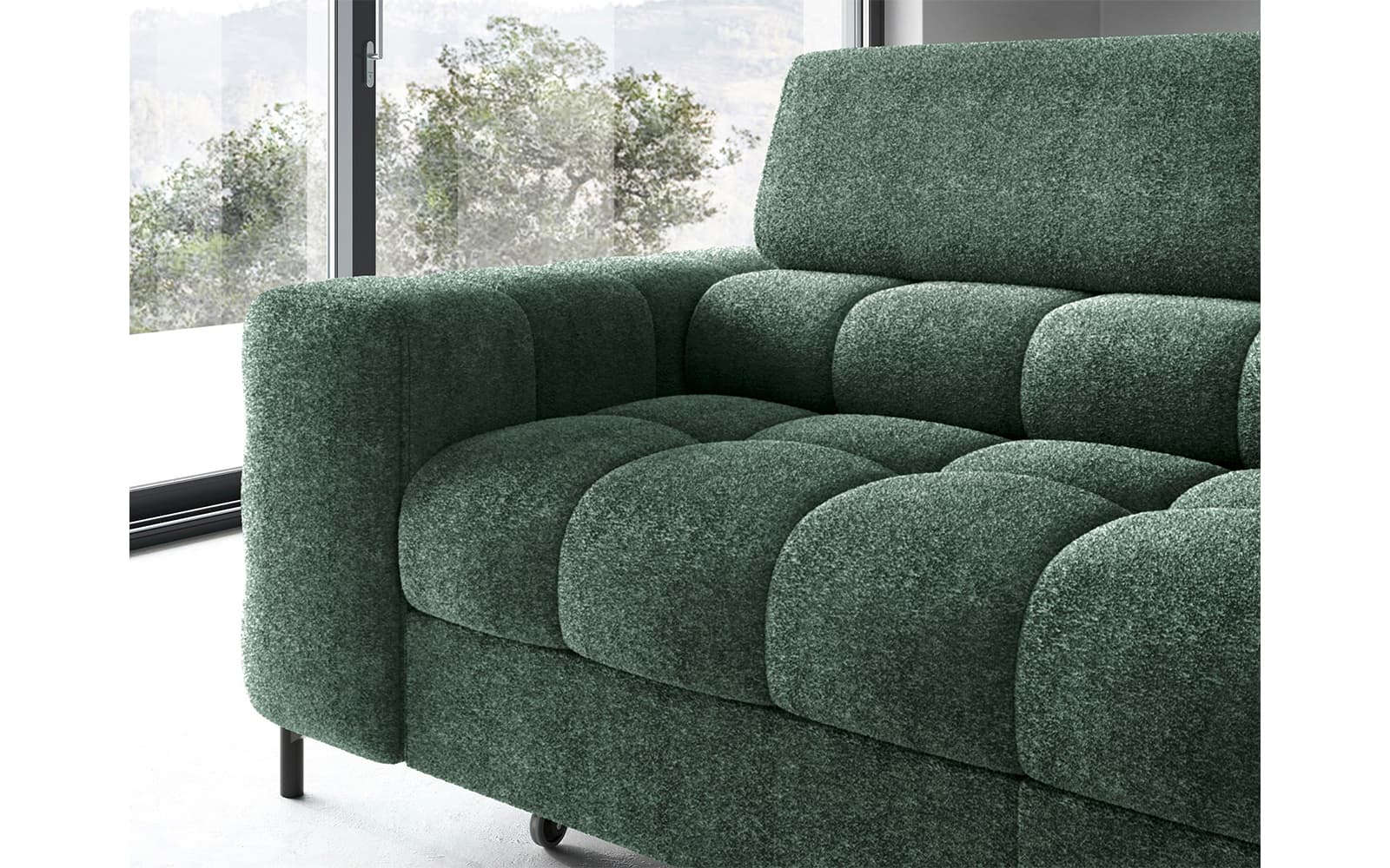 Colțar Ferry, Extensibil, 276x72x200, Material Amore 35 din lemn masiv