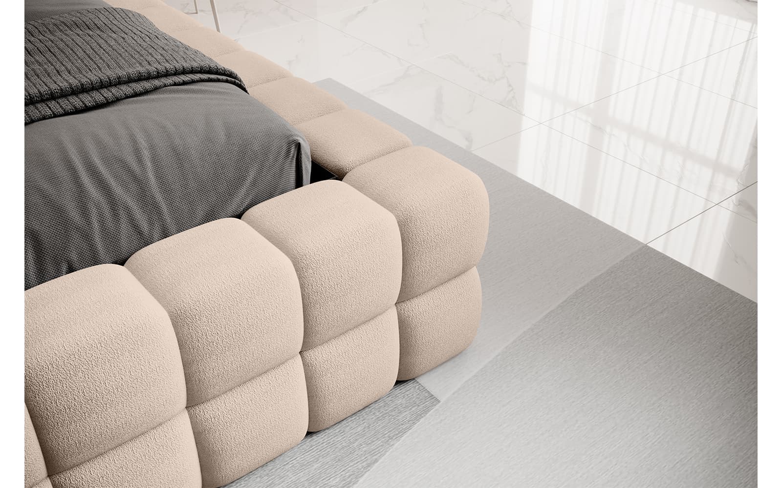 Pat Tetrix 180x200, Material Amore 18,  Mobarta din lemn masiv