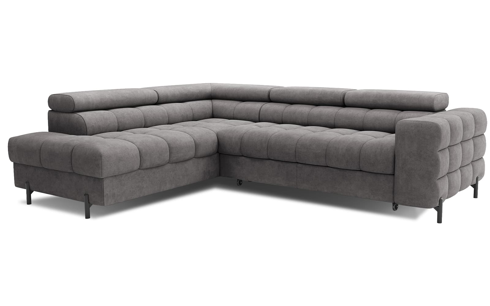 Colțar Ferry, Extensibil, 276x72x200, Material Aura 04, stanga din lemn masiv