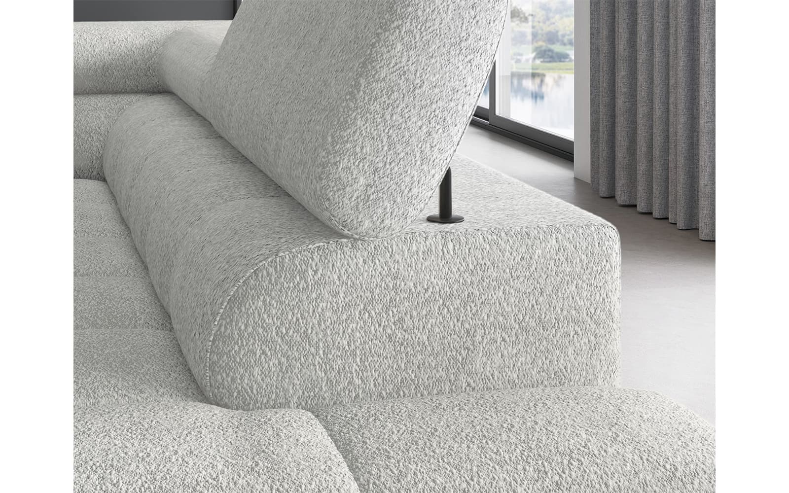 Colțar Ferry, Extensibil, 276x72x200, Material Royal 03 din lemn masiv