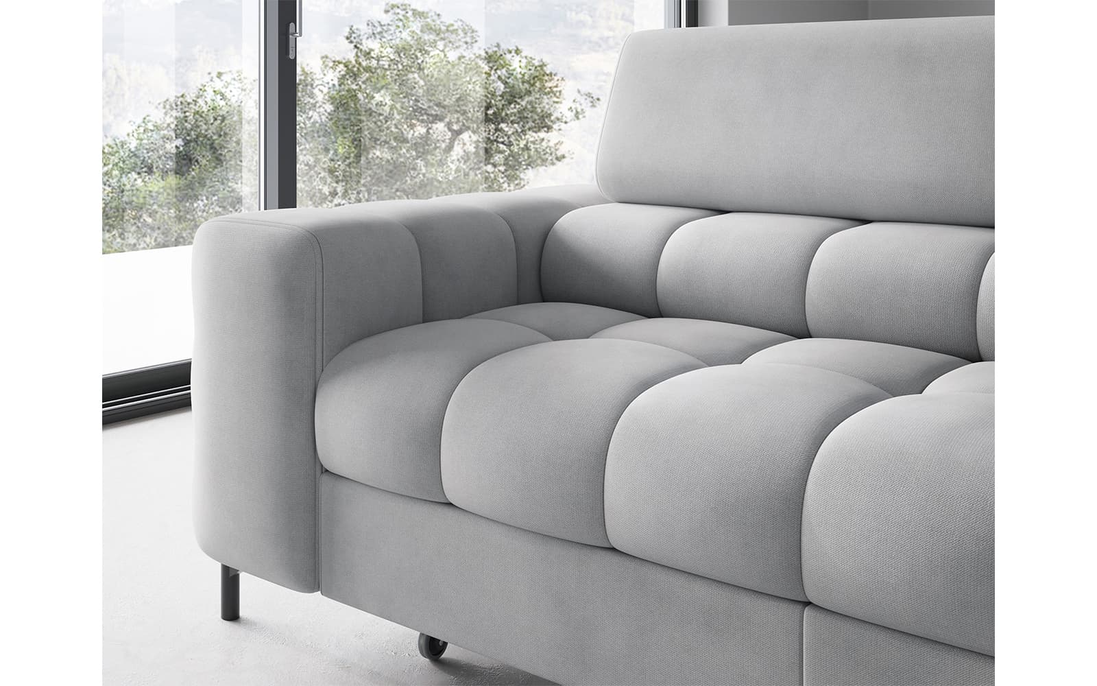 Colțar Ferry, Extensibil, 276x72x200, Material Paros 05