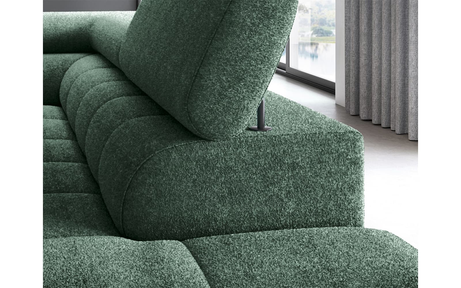 Colțar Ferry, Extensibil, 276x72x200, Material Amore 35 din lemn masiv