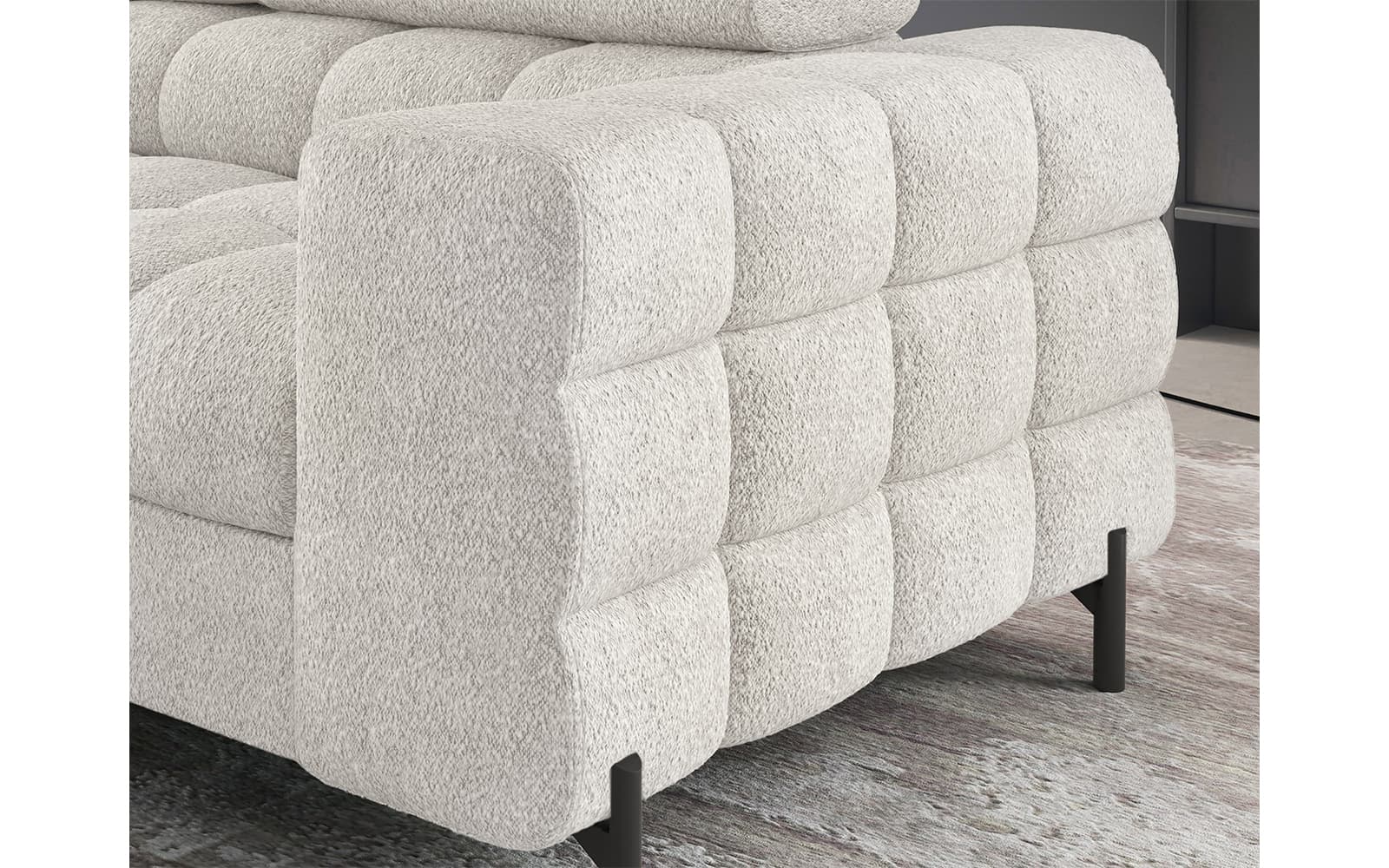Colțar Ferry, Extensibil, 276x72x200, Material Royal 01