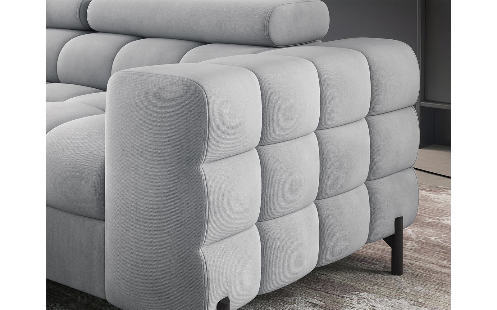 Colțar Ferry, Extensibil, 276x72x200, Material Paros 05