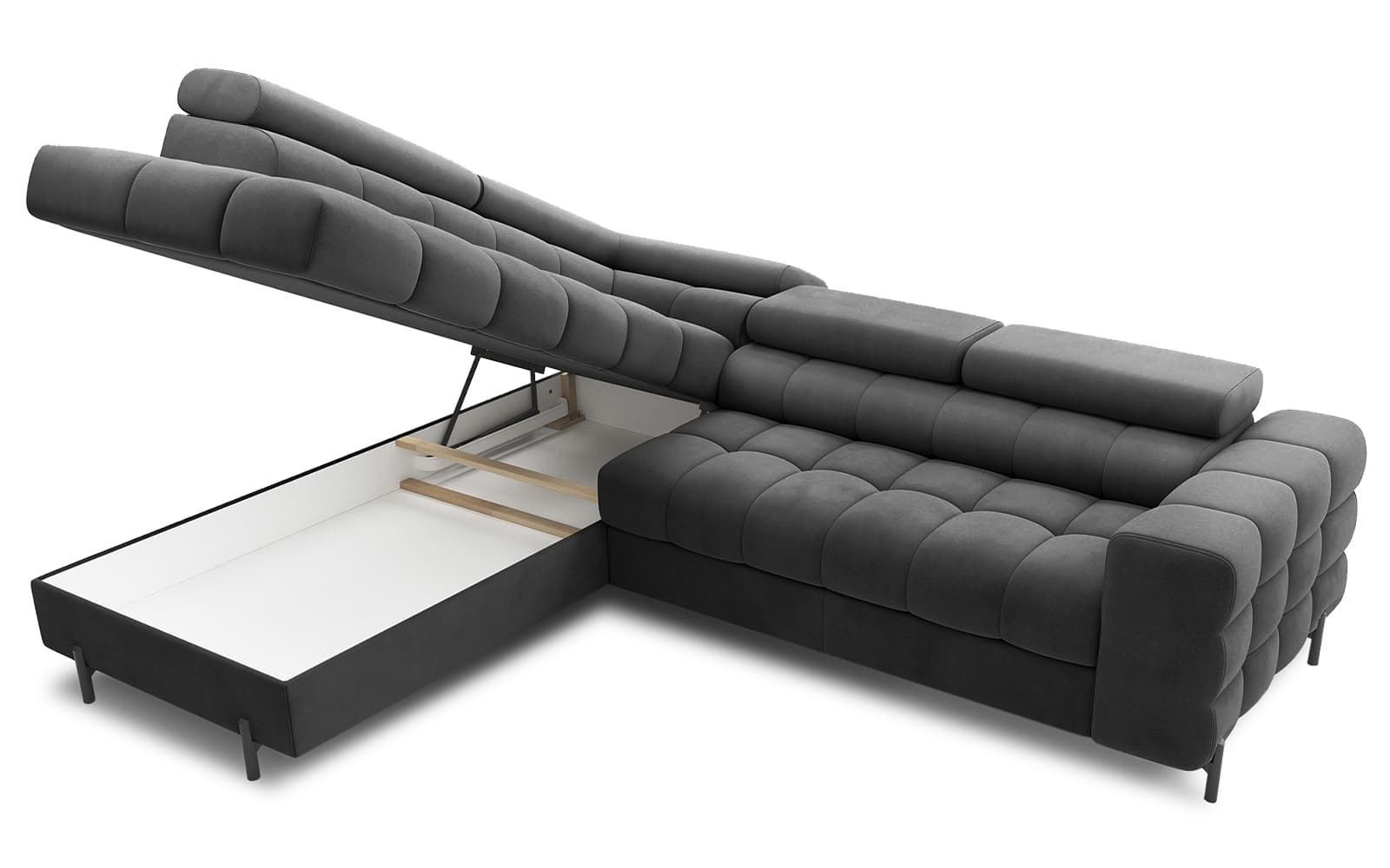 Colțar Ferry, Extensibil, 276x72x200, Material Paros 06 din lemn masiv