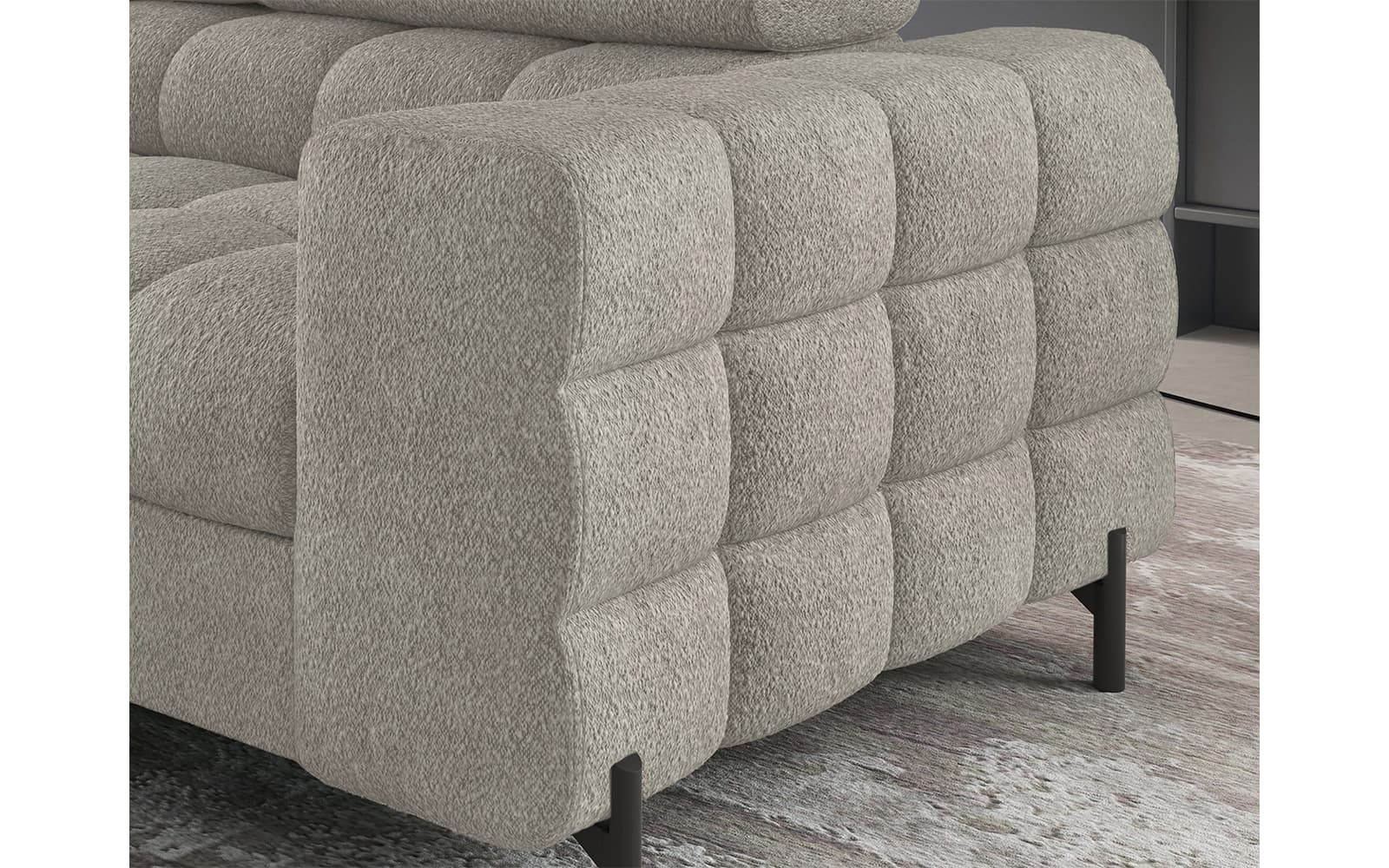 Colțar Ferry, Extensibil, 276x72x200, Material Royal 20
