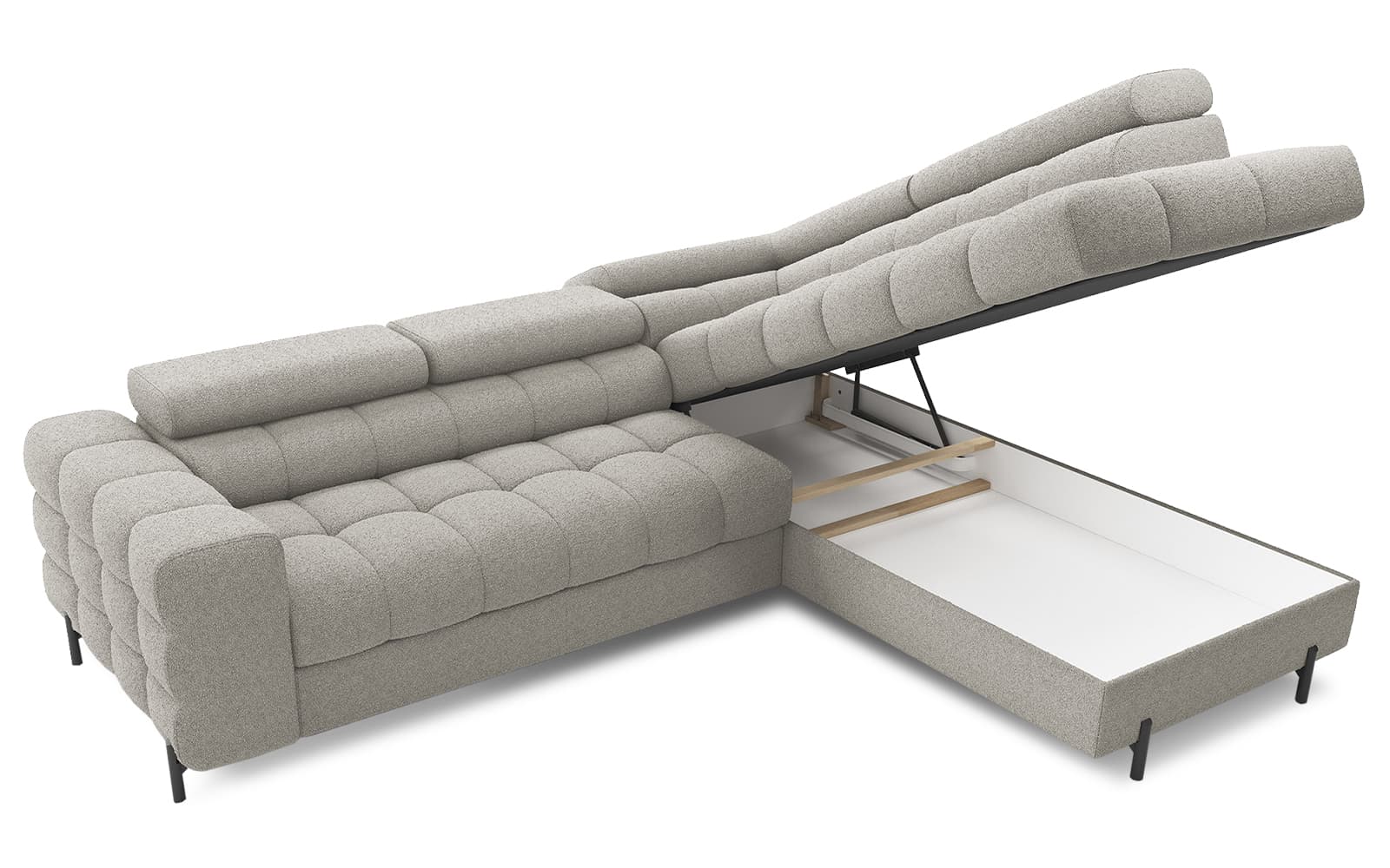 Colțar Ferry, Extensibil, 276x72x200, Material Royal 20 din lemn masiv