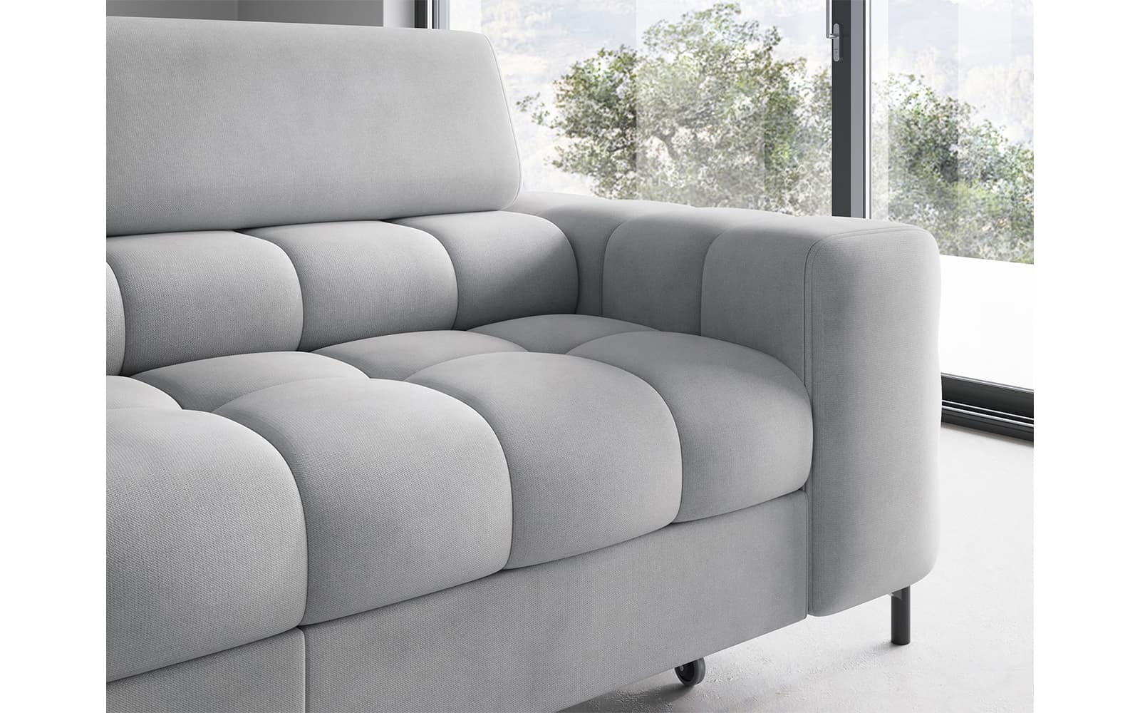 Colțar Ferry, Extensibil, 276x72x200, Material Paros 05