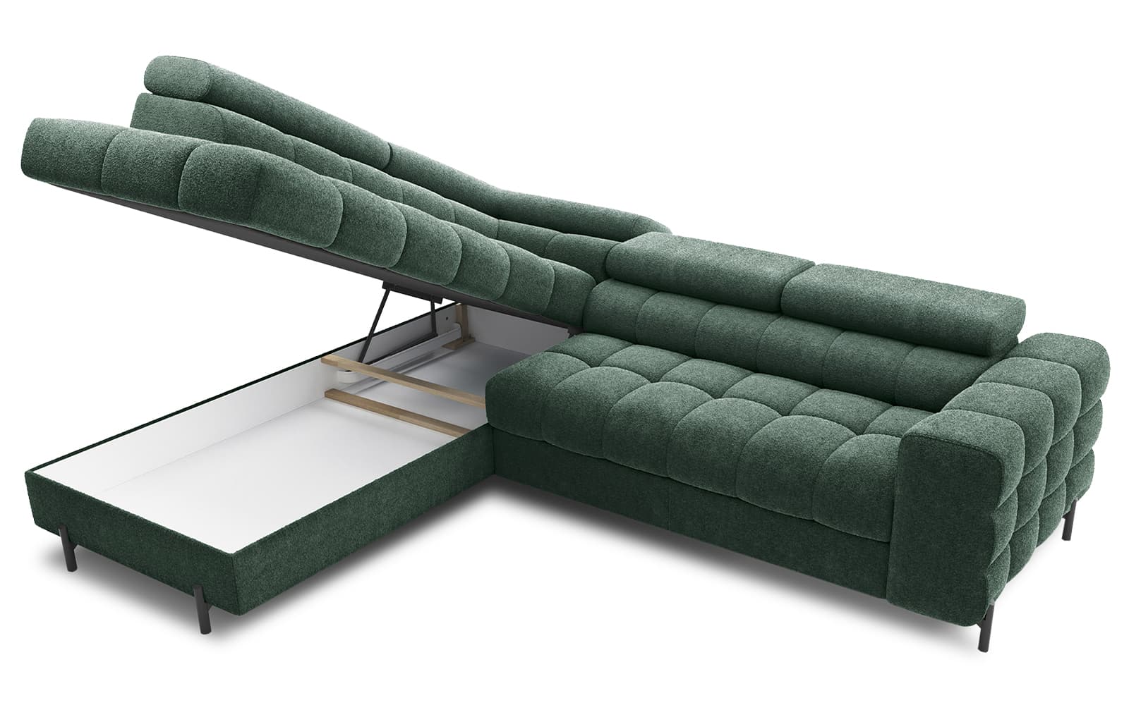 Colțar Ferry, Extensibil, 276x72x200, Material Amore 35