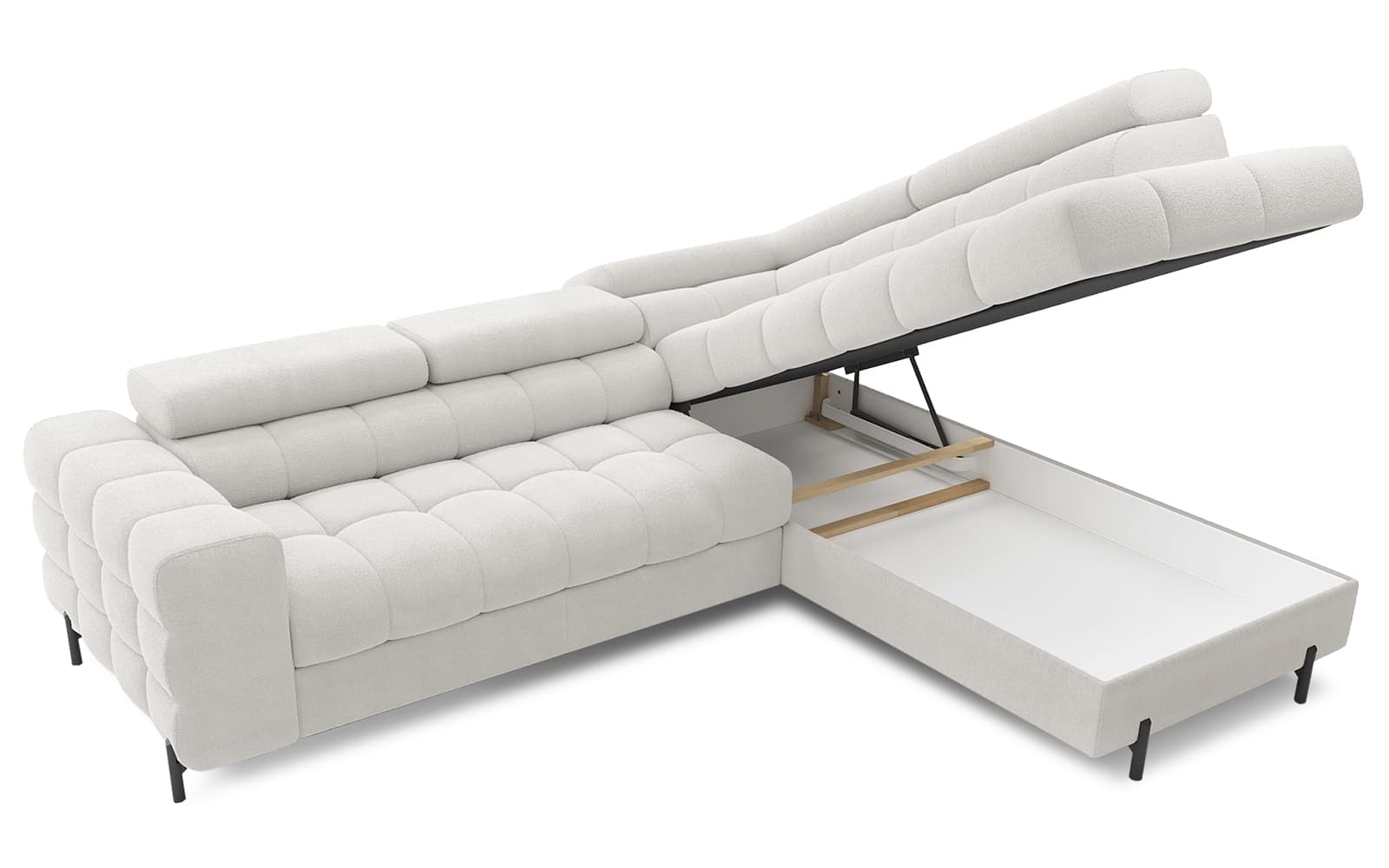 Colțar Ferry, Extensibil, 276x72x200, Material Amore 01 din lemn masiv