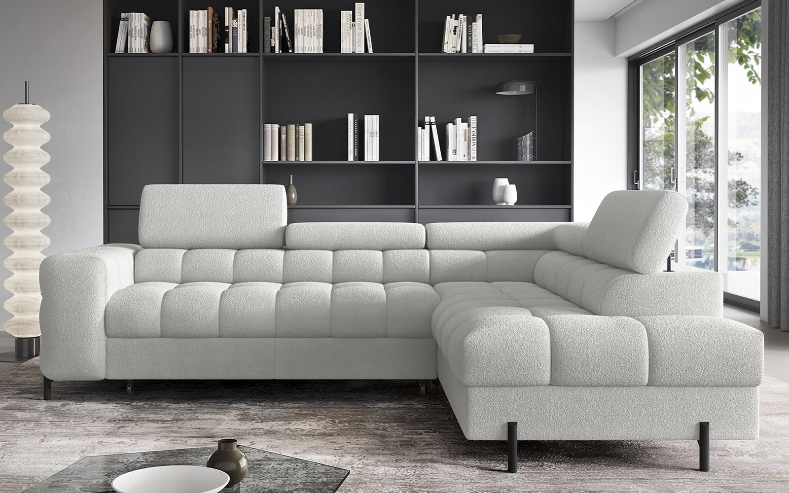 Colțar Ferry, Extensibil, 276x72x200, Material Royal 03