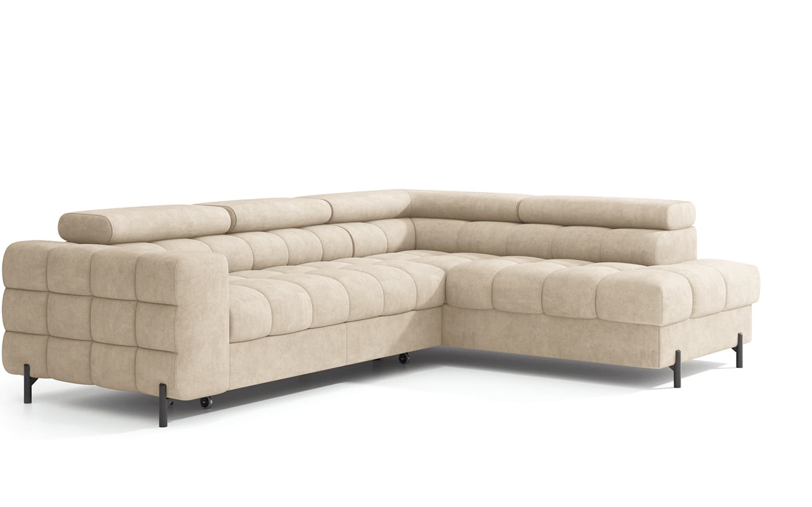 Colțar Ferry, Extensibil, 276x72x200, Material Aura 18 din lemn masiv