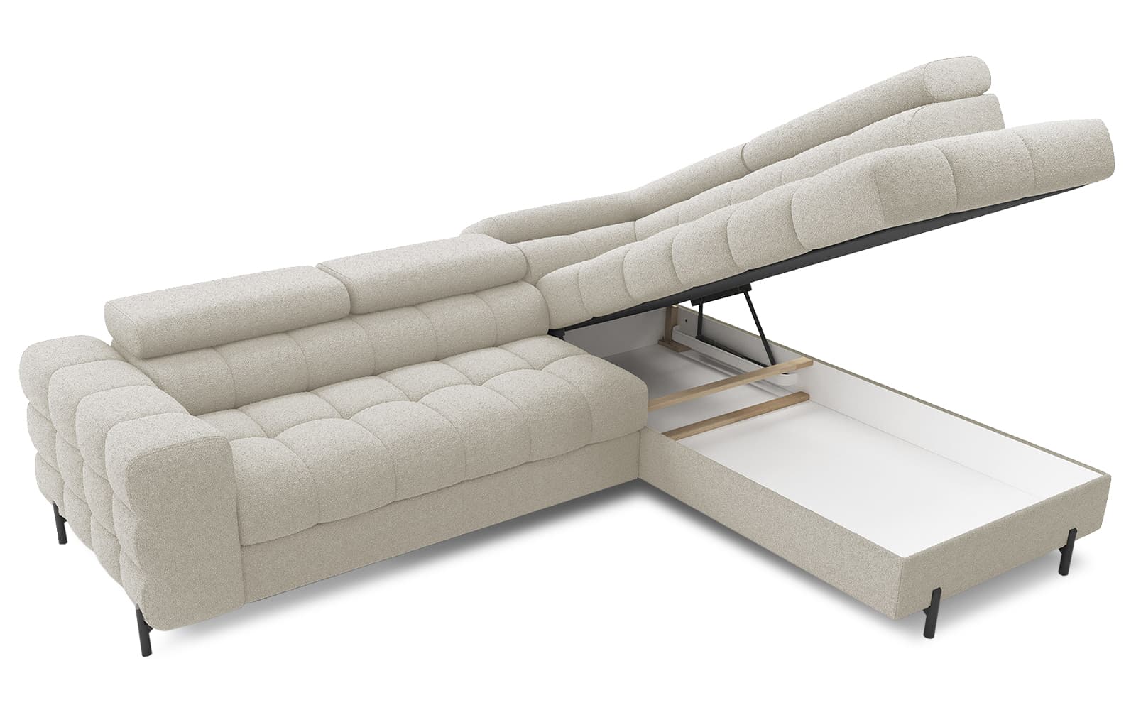 Colțar Ferry, Extensibil, 276x72x200, Material Royal 18