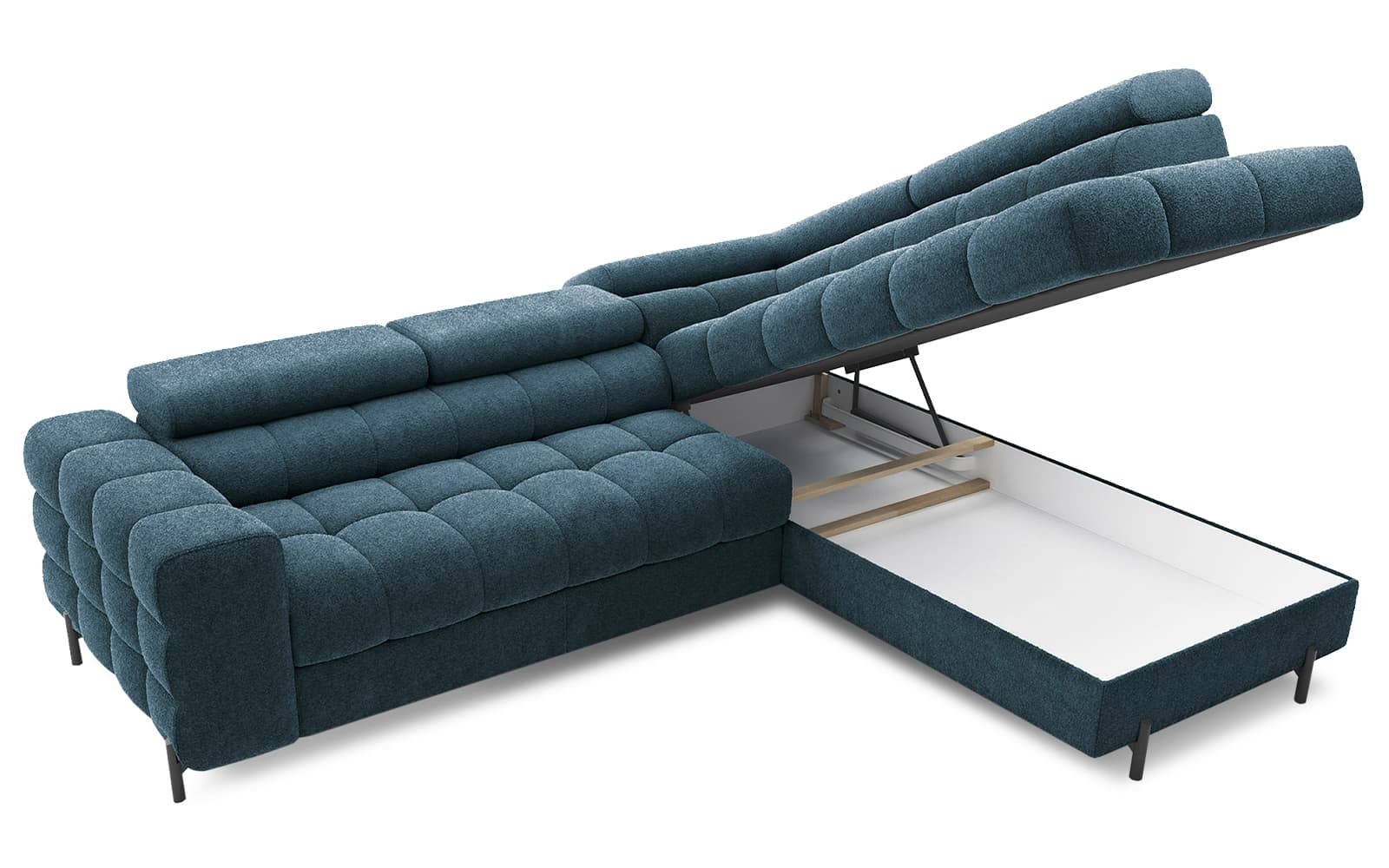 Colțar Ferry, Extensibil, 276x72x200, Material Amore 40 din lemn masiv