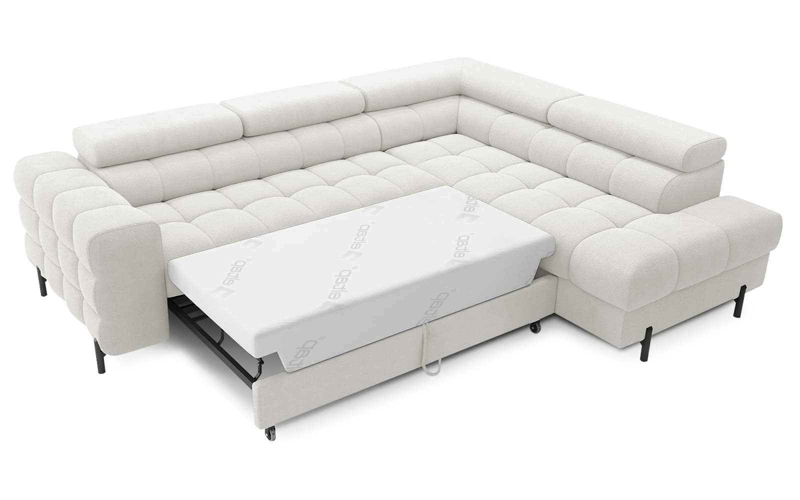 Colțar Ferry, Extensibil, 276x72x200, Material Amore 01