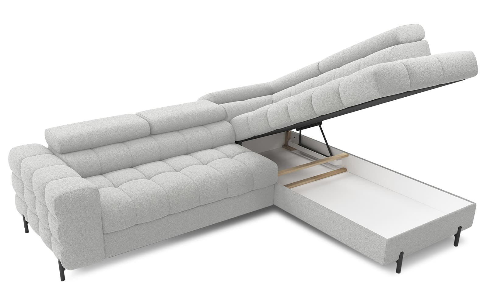 Colțar Ferry, Extensibil, 276x72x200, Material Royal 03 din lemn masiv