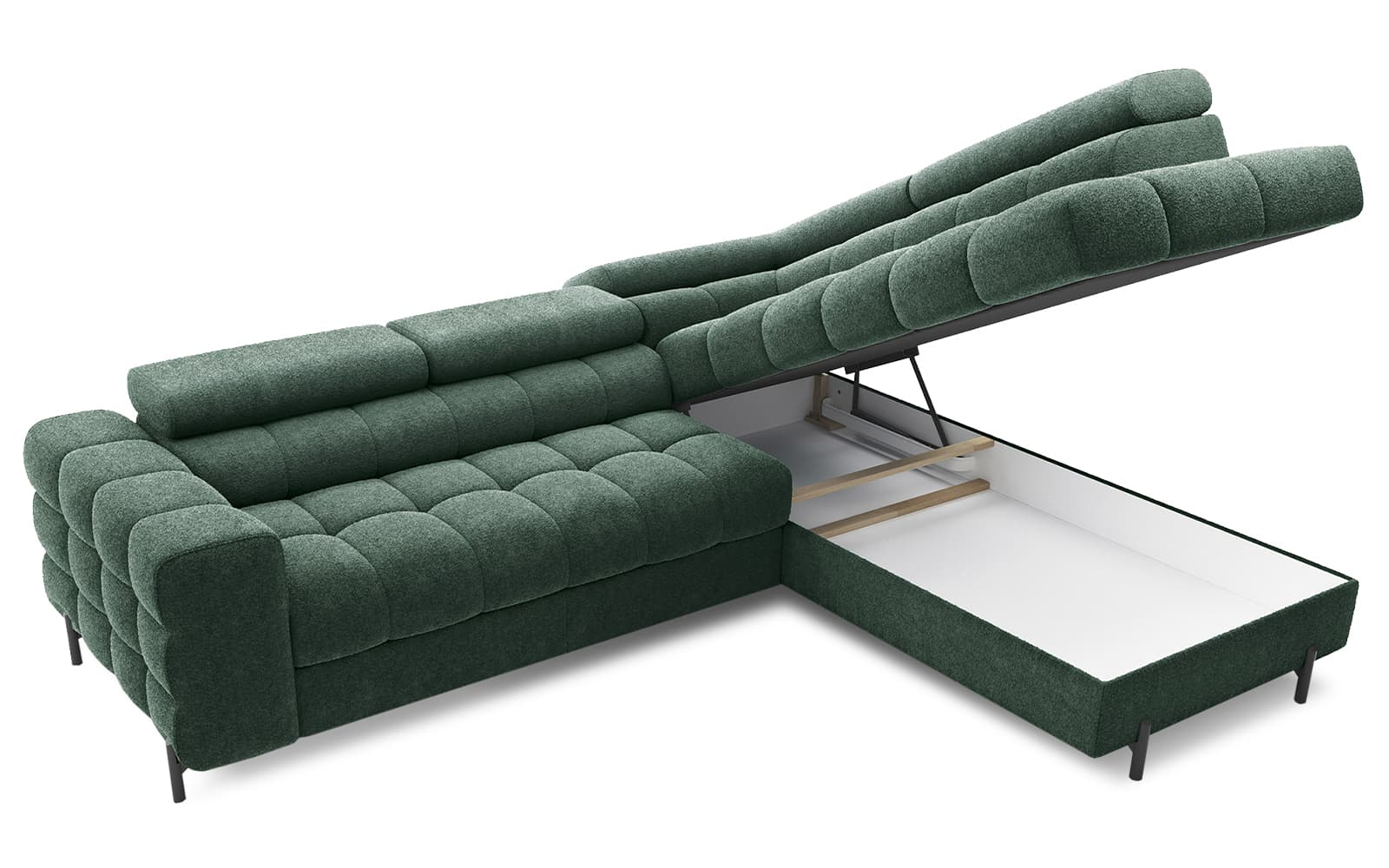 Colțar Ferry, Extensibil, 276x72x200, Material Amore 35