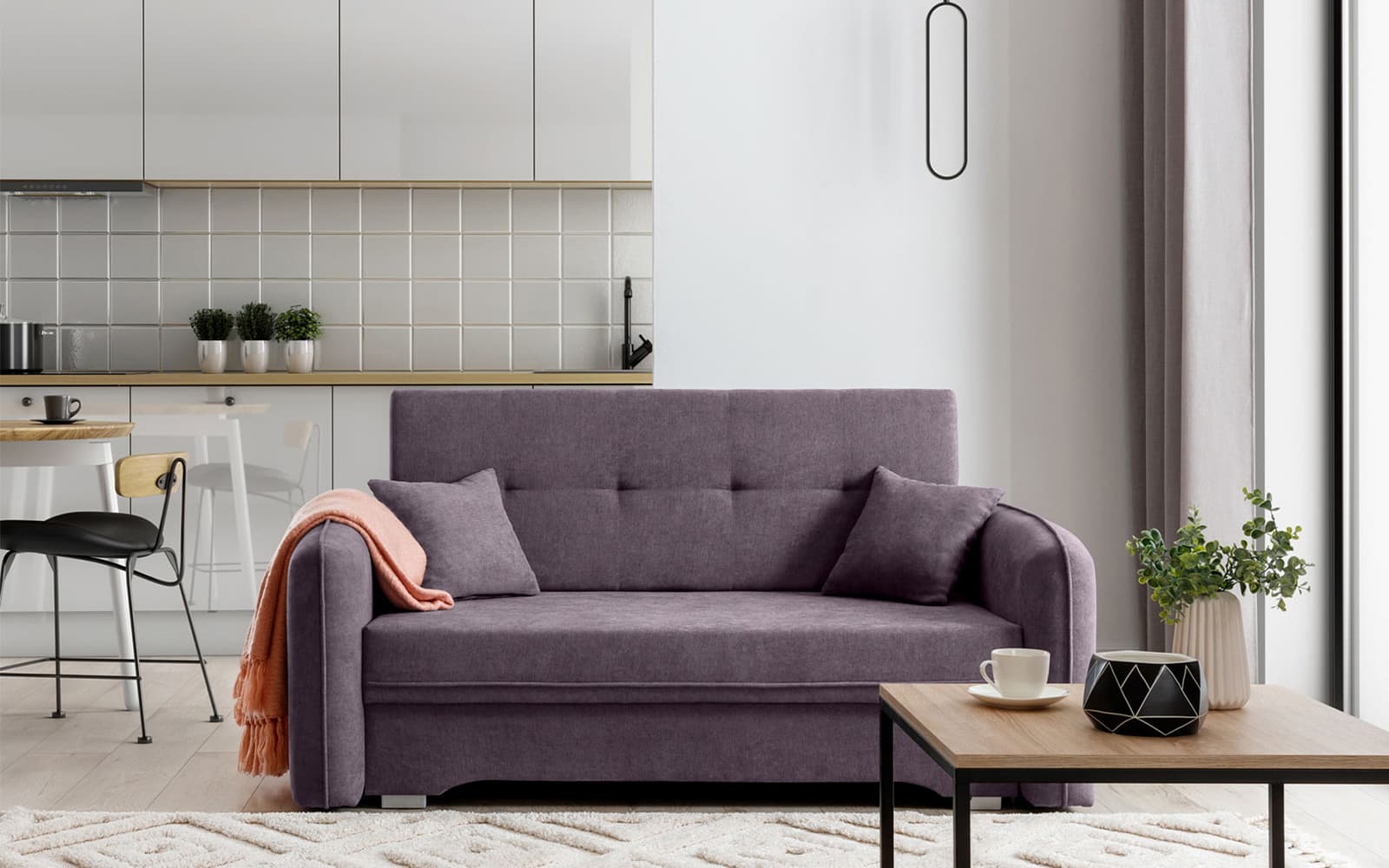 Canapea Laine, Material Poco 41, Mobarta din lemn masiv
