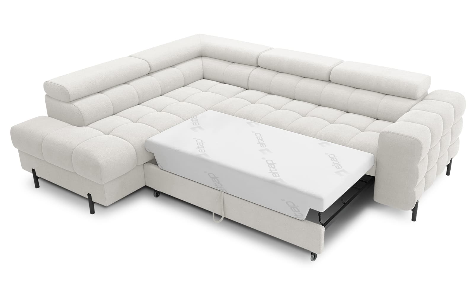 Colțar Ferry, Extensibil, 276x72x200, Material Amore 01