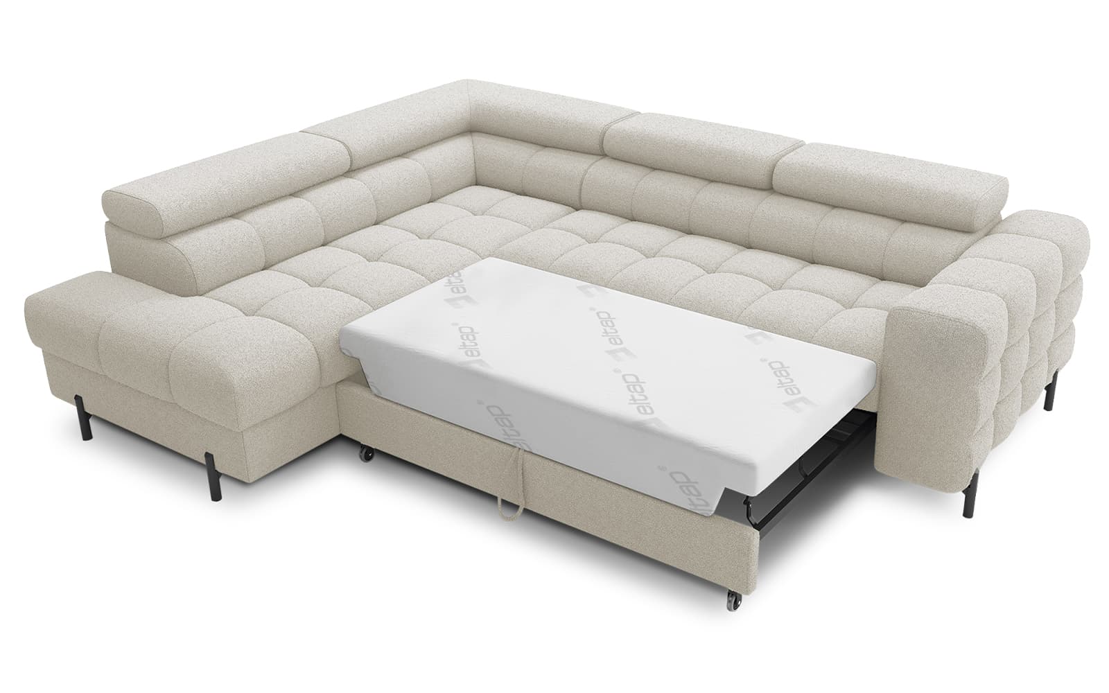 Colțar Ferry, Extensibil, 276x72x200, Material Royal 18 din lemn masiv