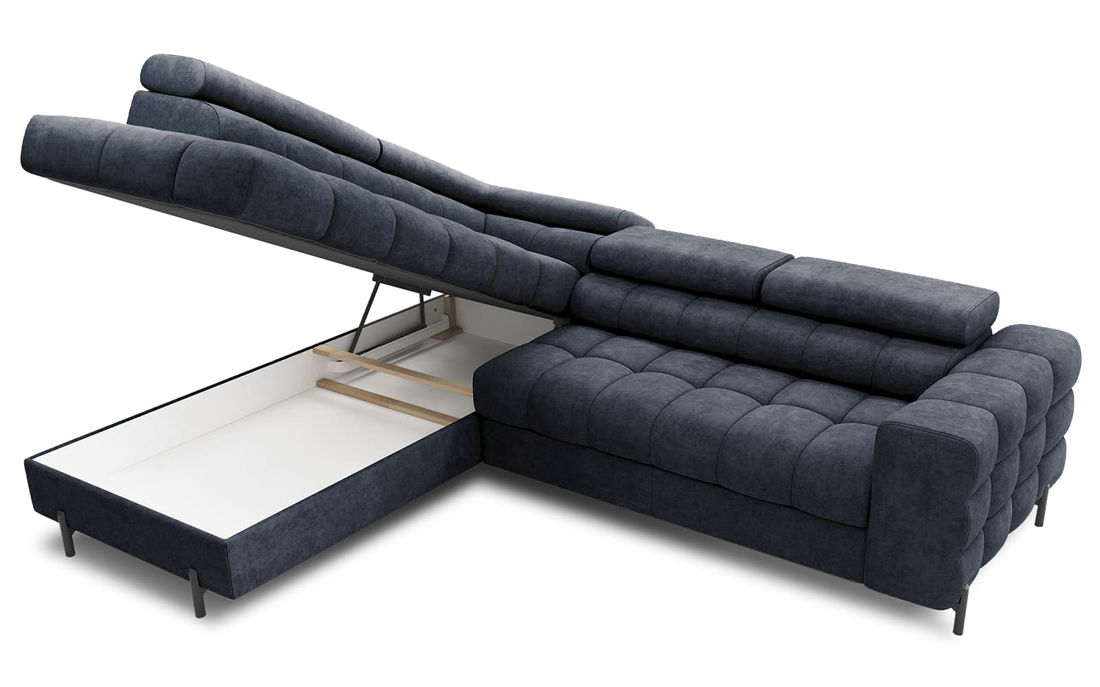 Colțar Ferry, Extensibil, 276x72x200, Material Aura 40 din lemn masiv