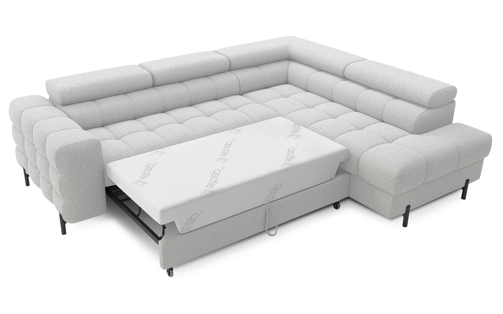 Colțar Ferry, Extensibil, 276x72x200, Material Royal 03 din lemn masiv