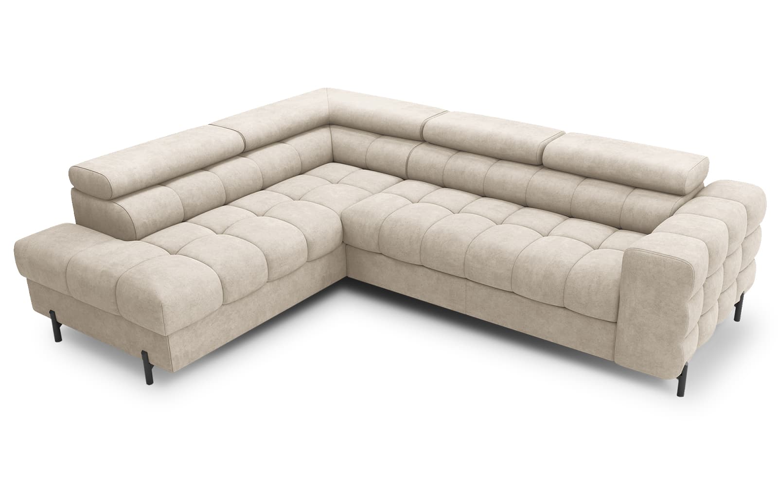 Colțar Ferry, Extensibil, 276x72x200, Material Aura 18 din lemn masiv