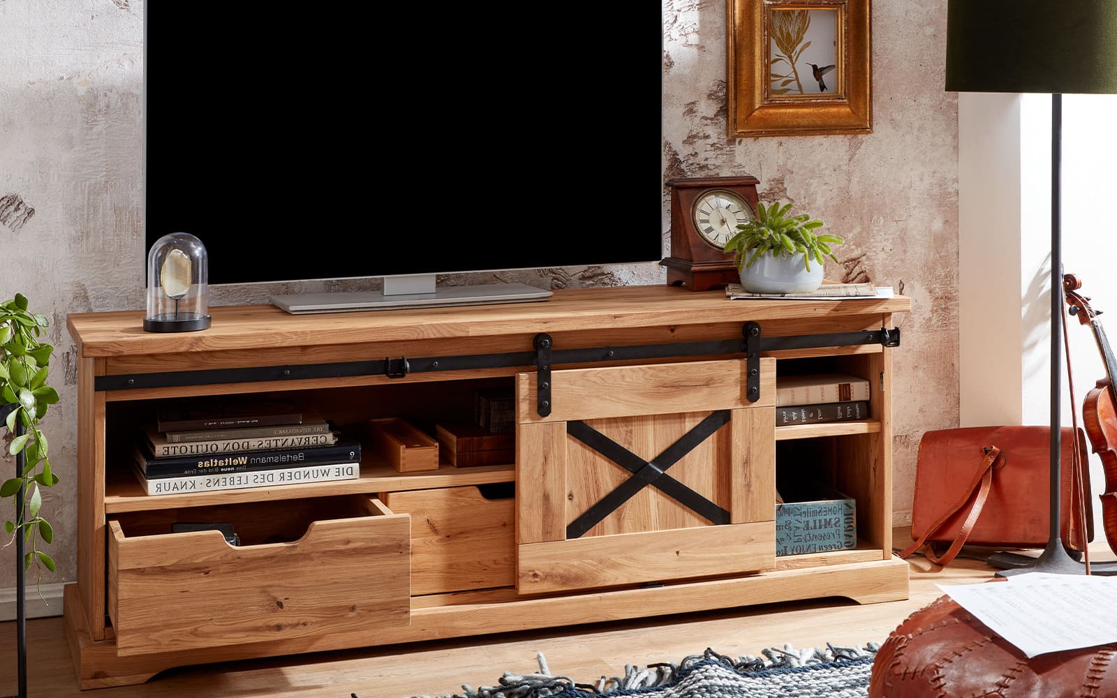 Comodă TV Denver, 159×67×51 cm