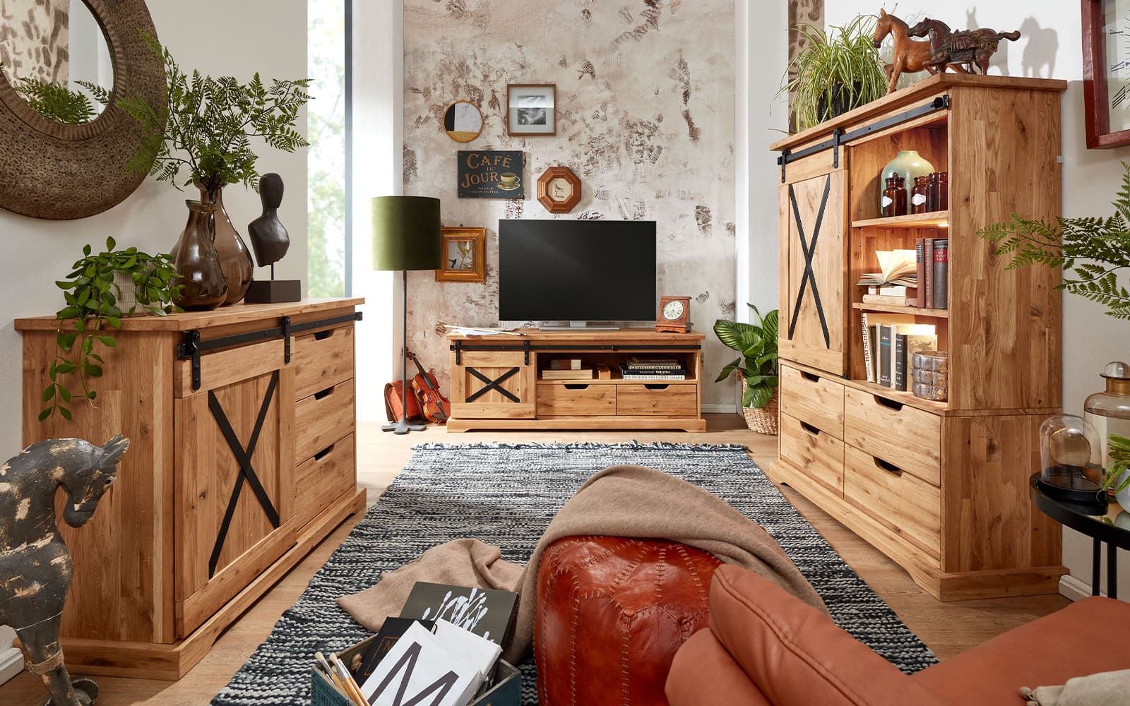 Comodă TV Denver, 159×67×51 cm