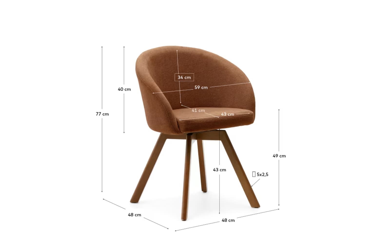 Scaun pivotant Marvin