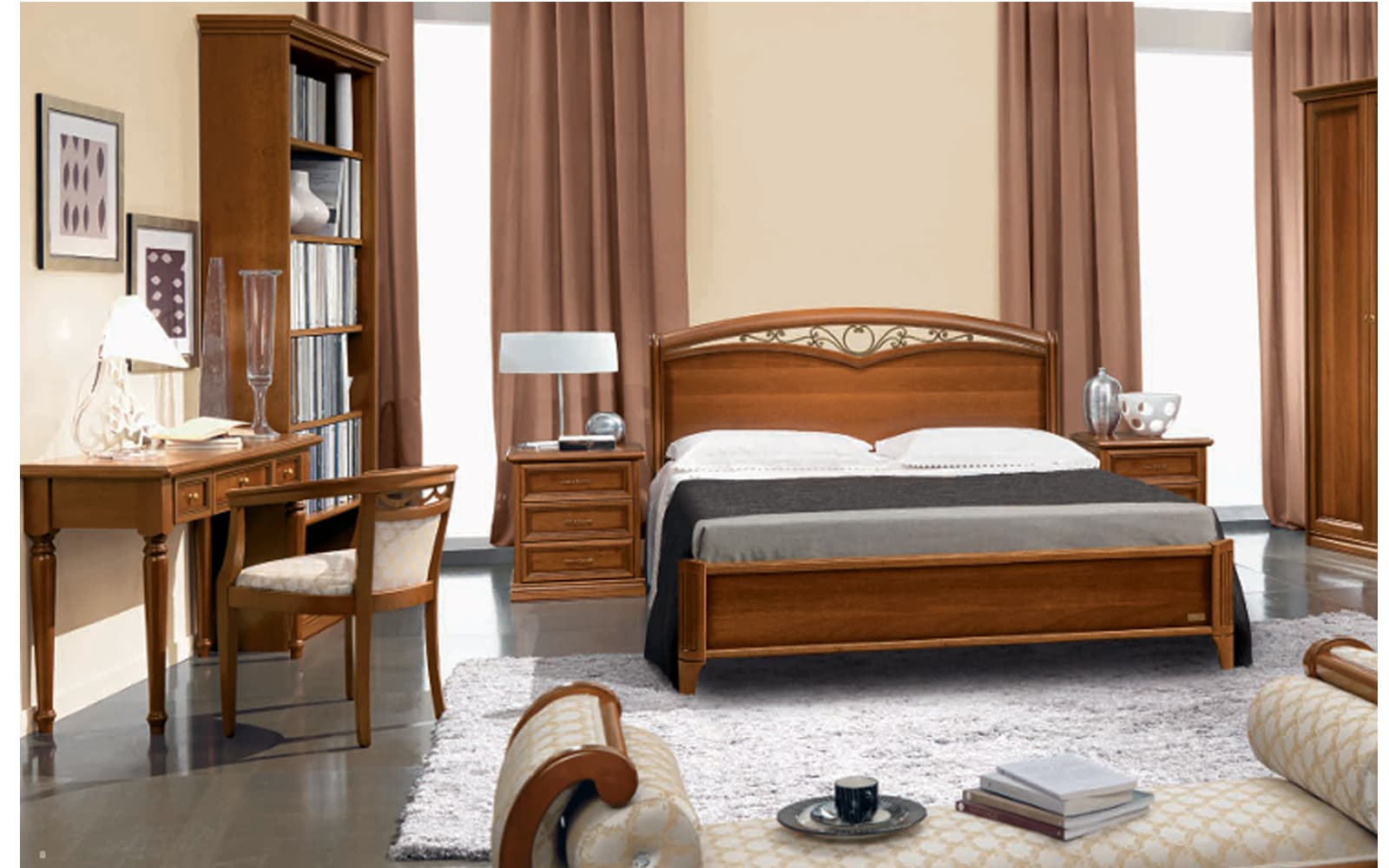 Birou Lorenzo,120×43×77 cm din lemn masiv