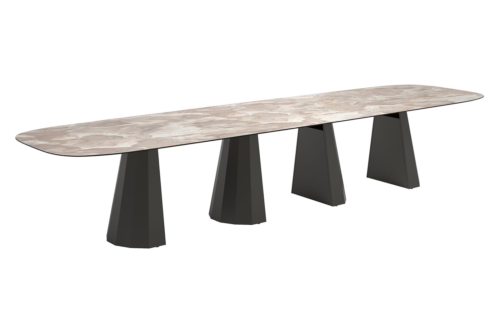 Masă de dining Sable, 200/275/400×120 cm