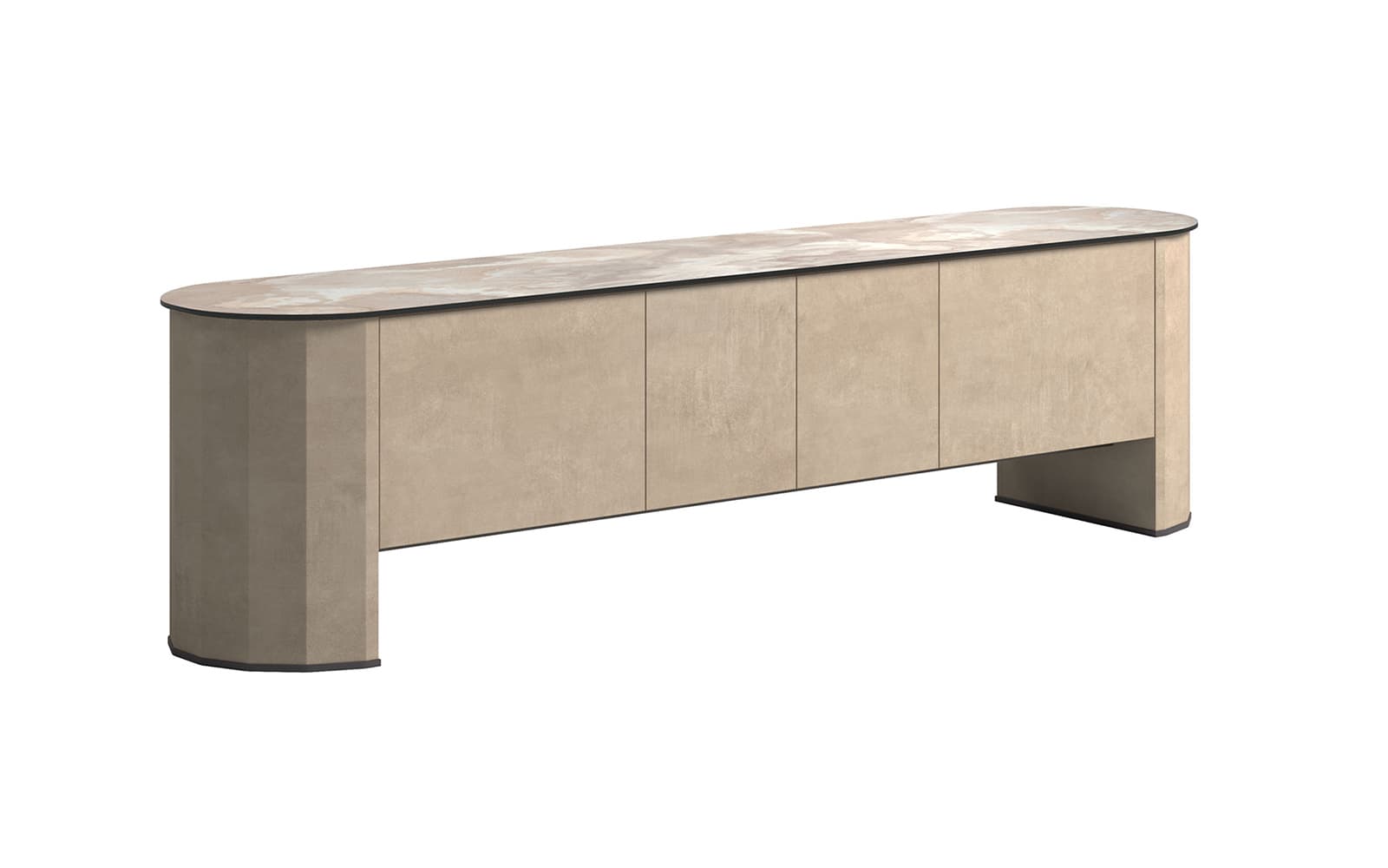 Comoda Sable, 215 × 50 × 79 cm din lemn masiv