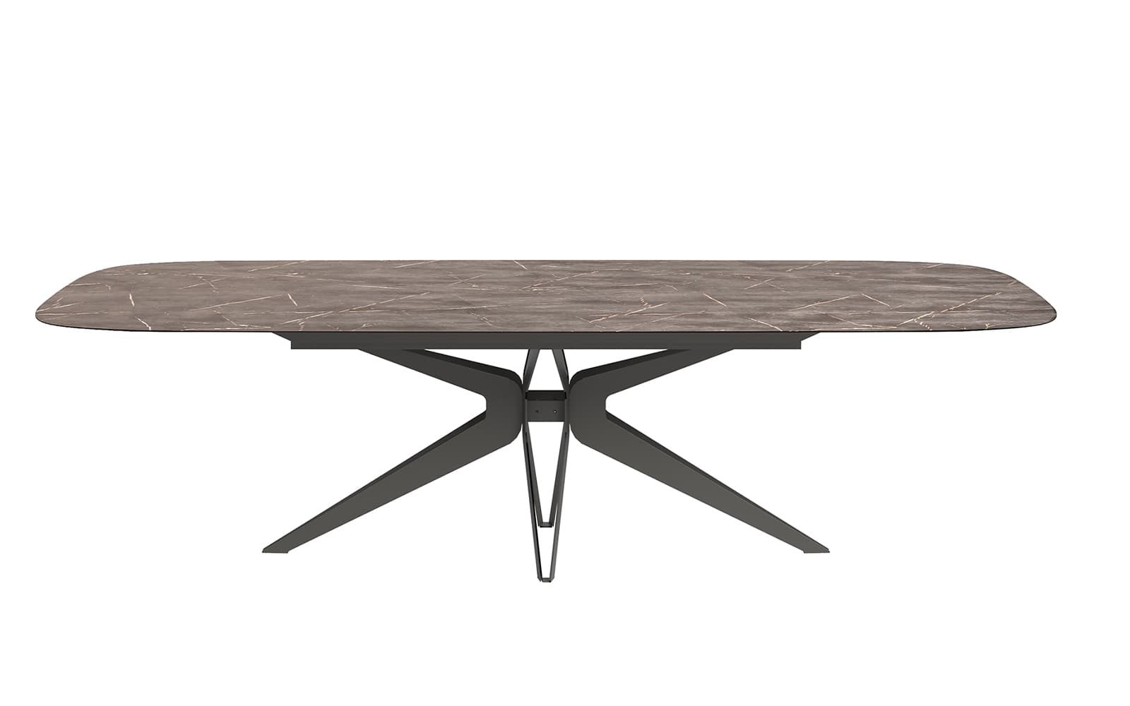 Masă de dining extensibilă Eclat 190/268 × 103 cm din lemn masiv